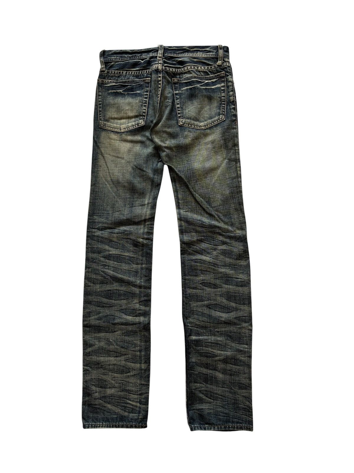 If Six Was Nine EDGE DIFFERENCE SLIM FIT BLEACH JEANS Size US 29 - 2 Thumbnail