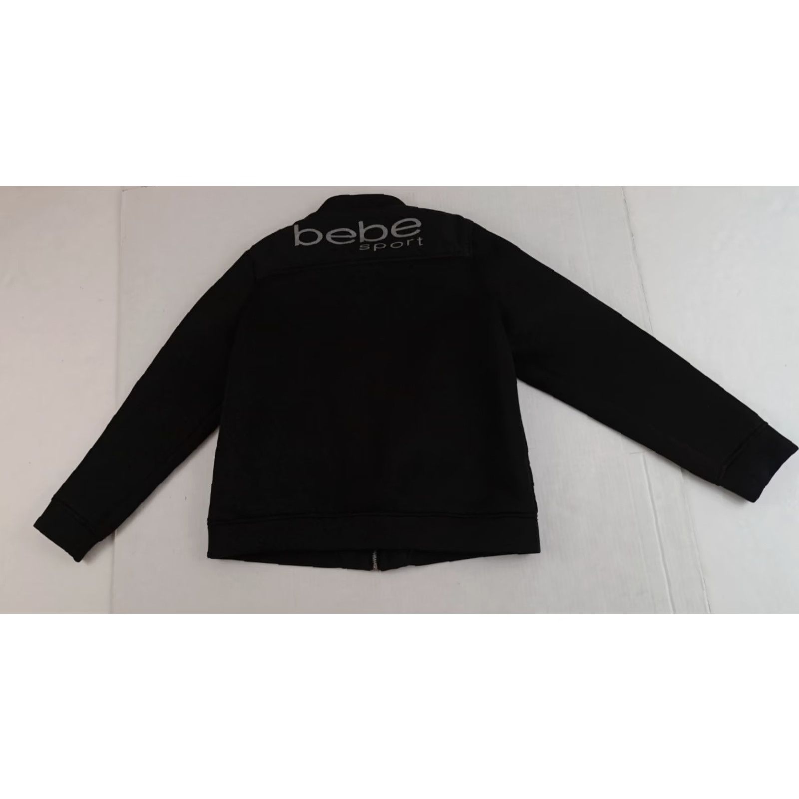 Bebe VINTAGE BEBE SPORT Jacket (Full Zip, Pockets) Black XL Women Track Shirt? Size XL / US 12-14 / IT 48-50 - 6 Thumbnail