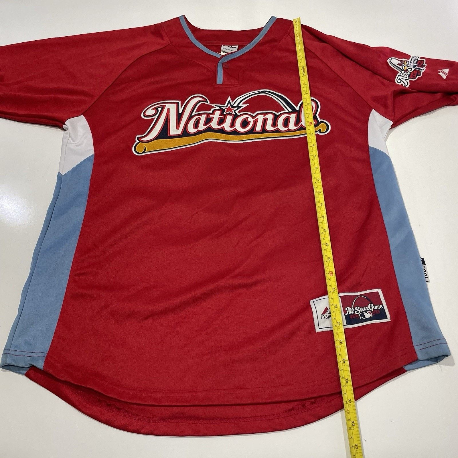 Majestic Adrian Gonzalez #23 Padres 2009 NL MLB All Star Jersey 52 Size US L / EU 52-54 / 3 - 6 Thumbnail