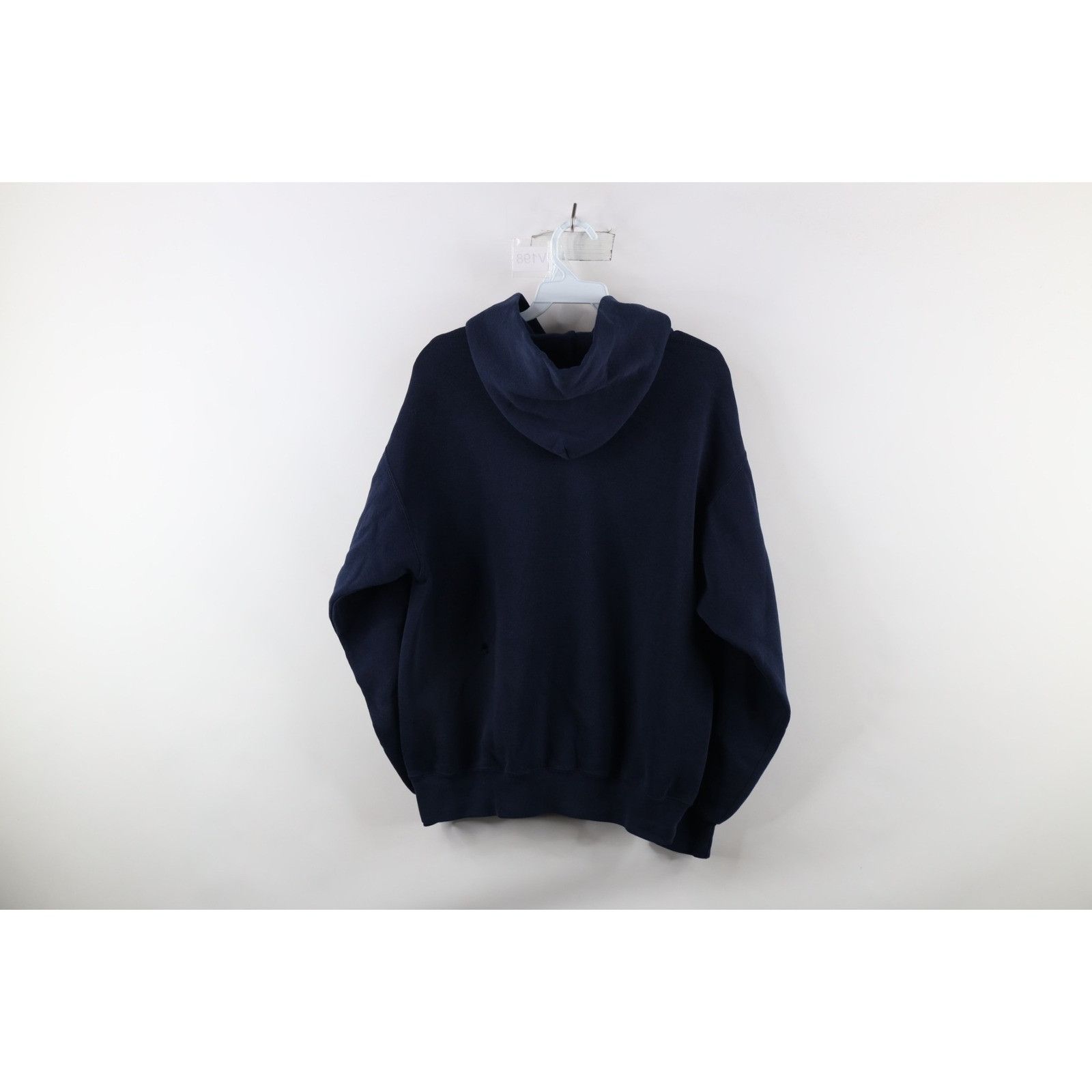 Vintage Vintage 90s Faded Spell Out University of Michigan Hoodie Size US M / EU 48-50 / 2 - 10 Thumbnail