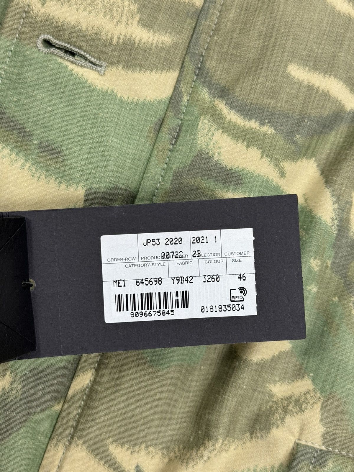 Saint Laurent Paris CAMOUFLAGE REAL SHEARLING HOOD JACKET Size US S / EU 44-46 / 1 - 14 Thumbnail