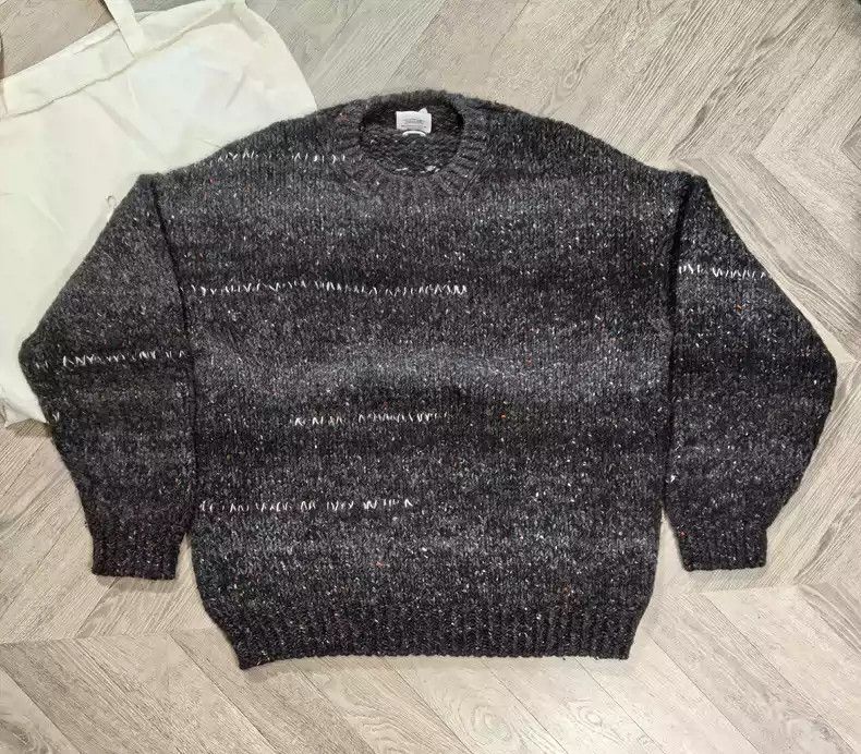 image of Visvim 21Aw Amplus Crew Gradient Hand Knit, Men's (Size 2XL)