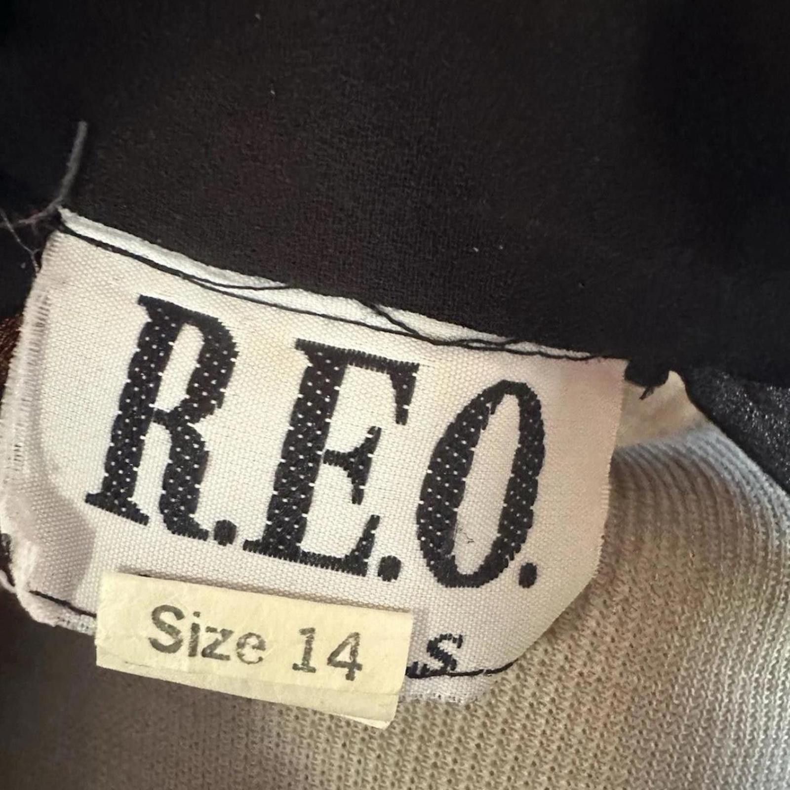 Other R.E.O Black Dress Size 14 Vintage Made Sheer Size XL / US 12-14 / IT 48-50 - 6 Thumbnail