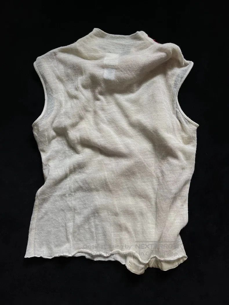 Kenzo 1990s Kenzo Beige Plum Sleeveless Top. Size US L / EU 52-54 / 3 - 4 Thumbnail