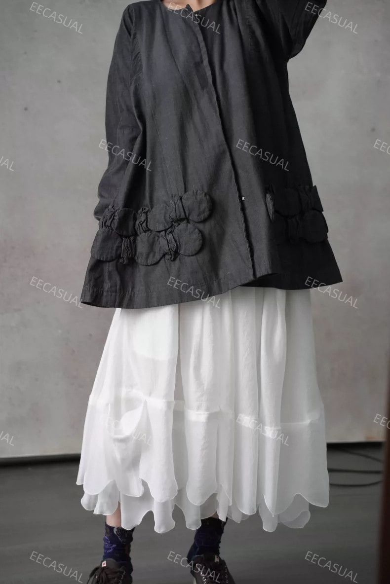Comme des Garcons Comme Des Garcons Grey Large Bow A-Line Hem and Style Jack Size M / US 6-8 / IT 42-44 - 6 Thumbnail