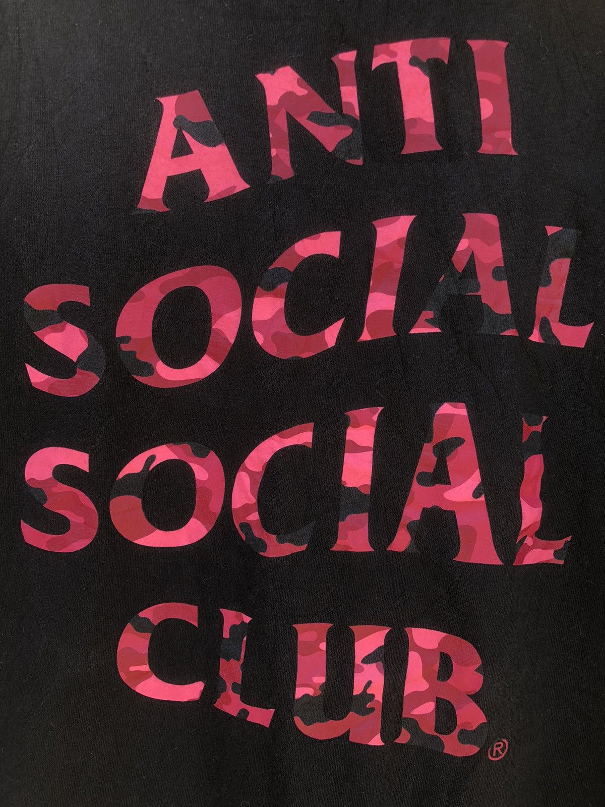 Anti Social Social Club × Japanese Brand Anti Social Social Club Pink Camo Logo Backhit Tee Size US L / EU 52-54 / 3 - 5 Thumbnail