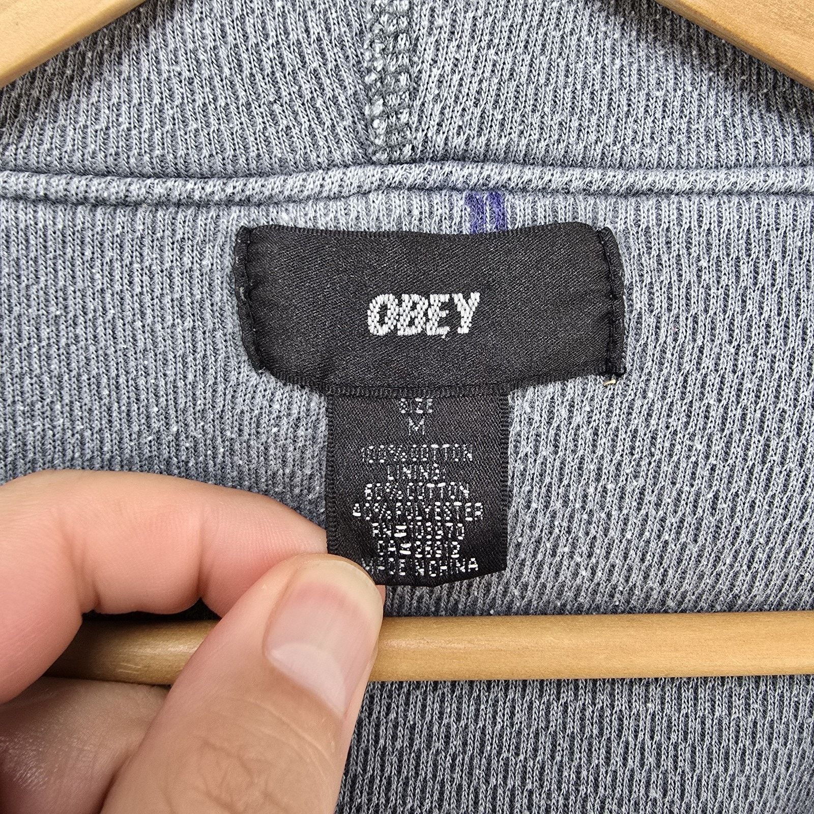 Obey Vtg Obey Full-Zip Hoodie Sweatshirt Medium Flower Skater Y2K Size US M / EU 48-50 / 2 - 8 Thumbnail