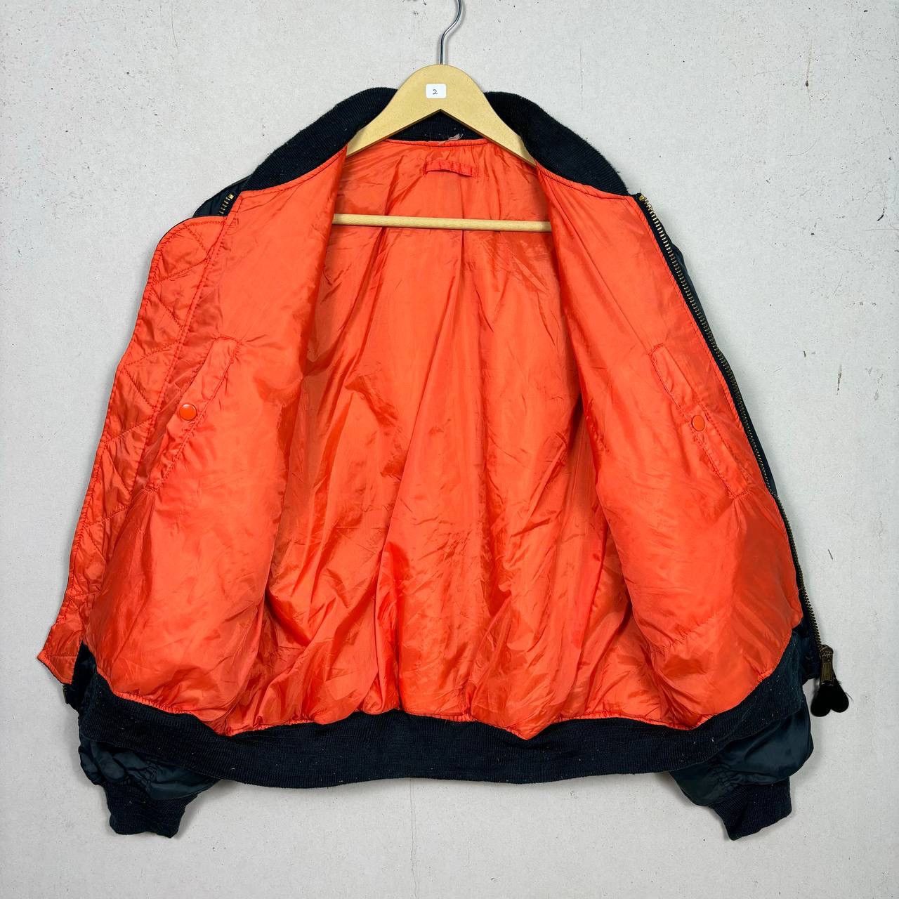 Other Vtg 80s MA-1 Flight Jacket Military Bomber Jacket Reversible Size US M / EU 48-50 / 2 - 3 Thumbnail