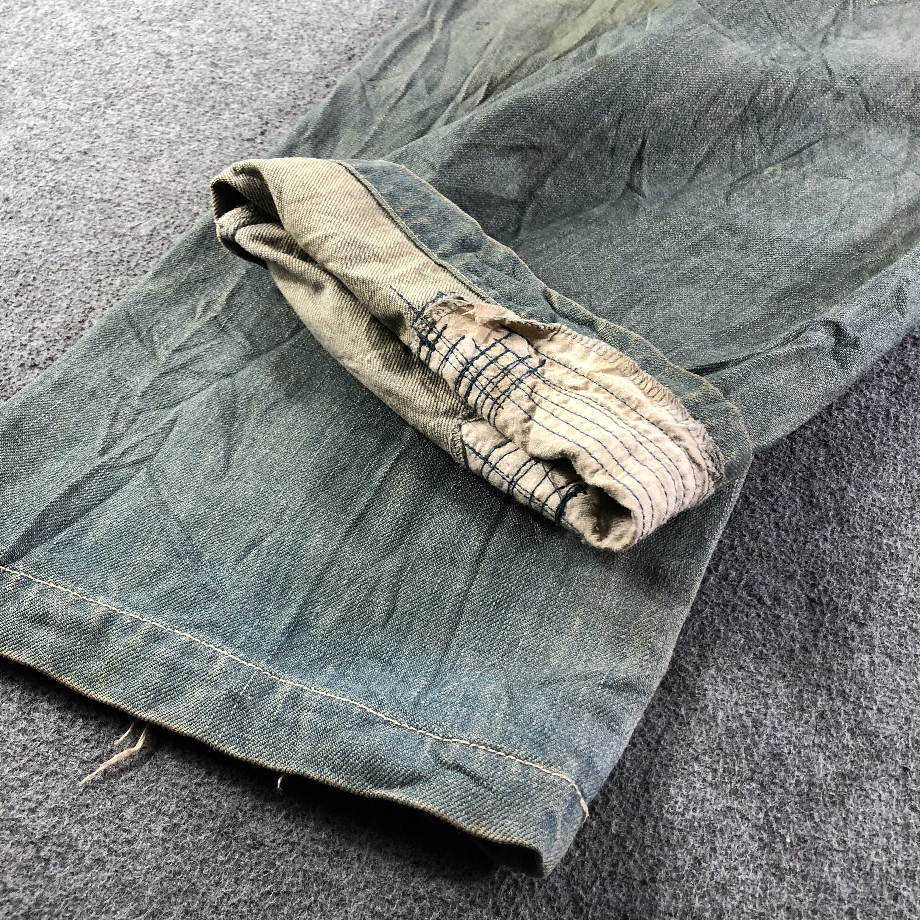 Japanese Brand Vintage Japanese Baggy Jeans-J3845 Size US 35 - 6 Thumbnail