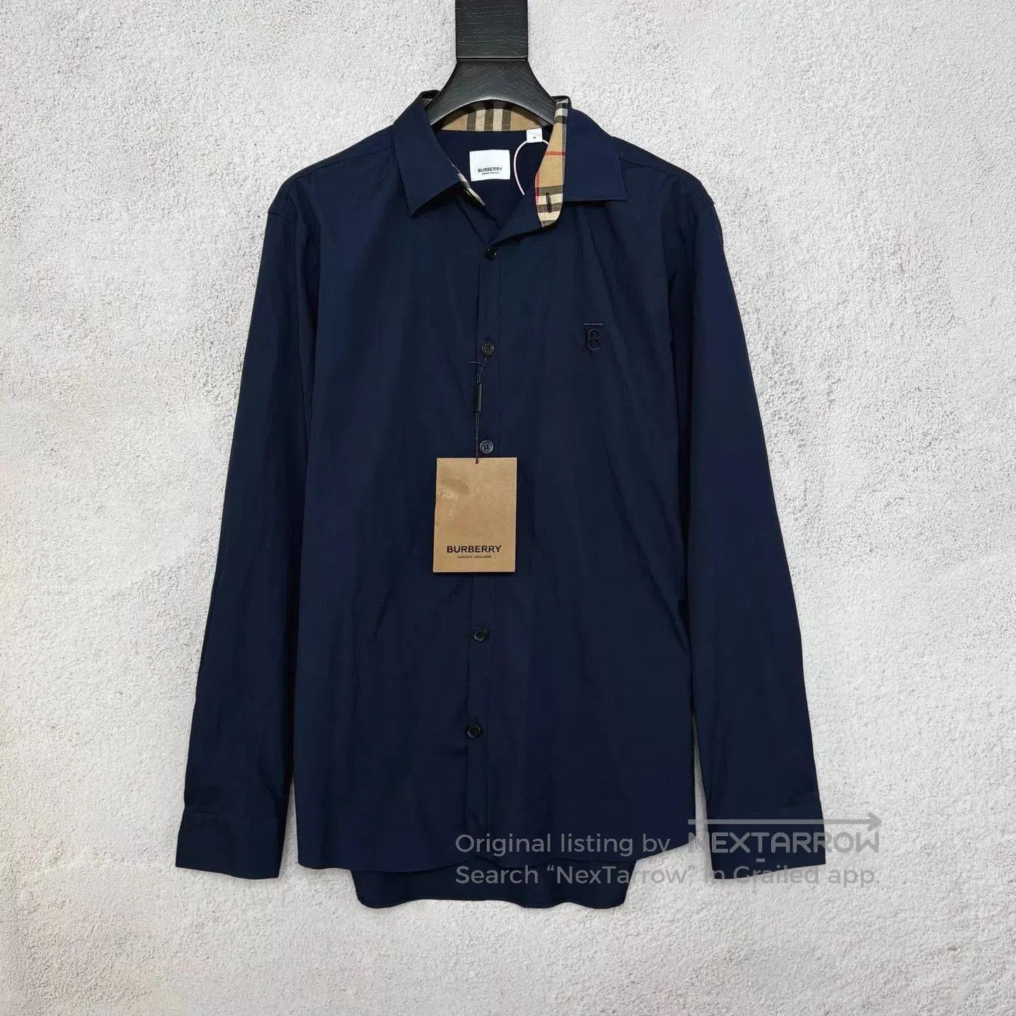 Burberry Blue Long. Size US M / EU 48-50 / 2 - 1 Thumbnail