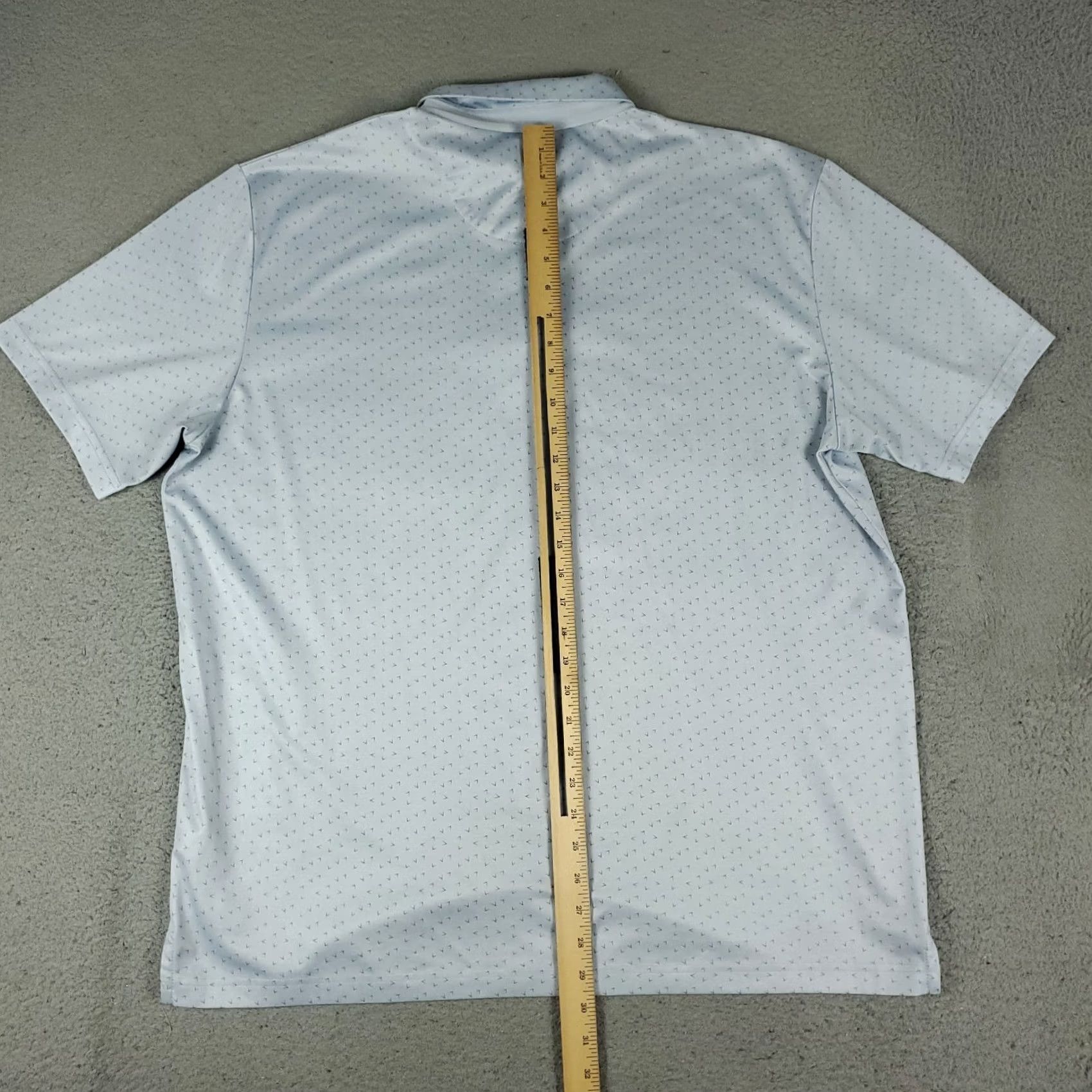 Callaway Callaway Polo Shirt Mens XL Blue Geometric Opti Dri Fit Short Sleeve Polo Shirt Sports Golf Geometric Pattern Blue 100% Polyester Regular Fit Mens XL Size US XL / EU 56 / 4 - 3 Thumbnail
