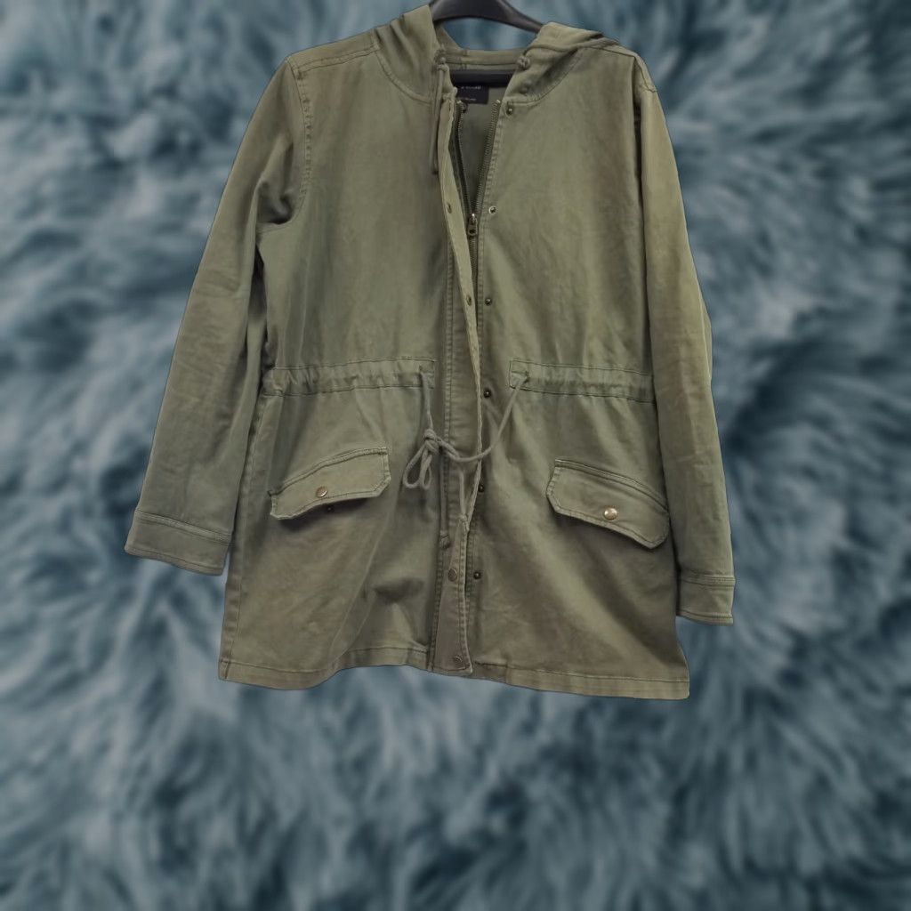 Lucky Brand Lucky Brand jacket Womens Large Hooded Army Green Full Zip Casual Weather Outdoor Size L / US 10 / IT 46 - 1 Thumbnail