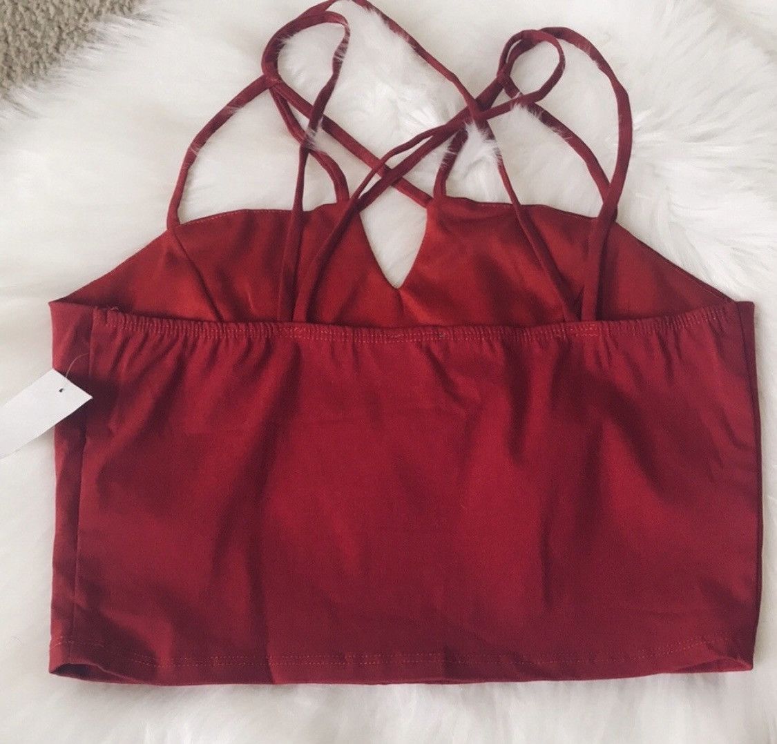 Other CHARLOTTE RUSSE MULTI STRAP CROP TOP Size M / US 6-8 / IT 42-44 - 3 Thumbnail