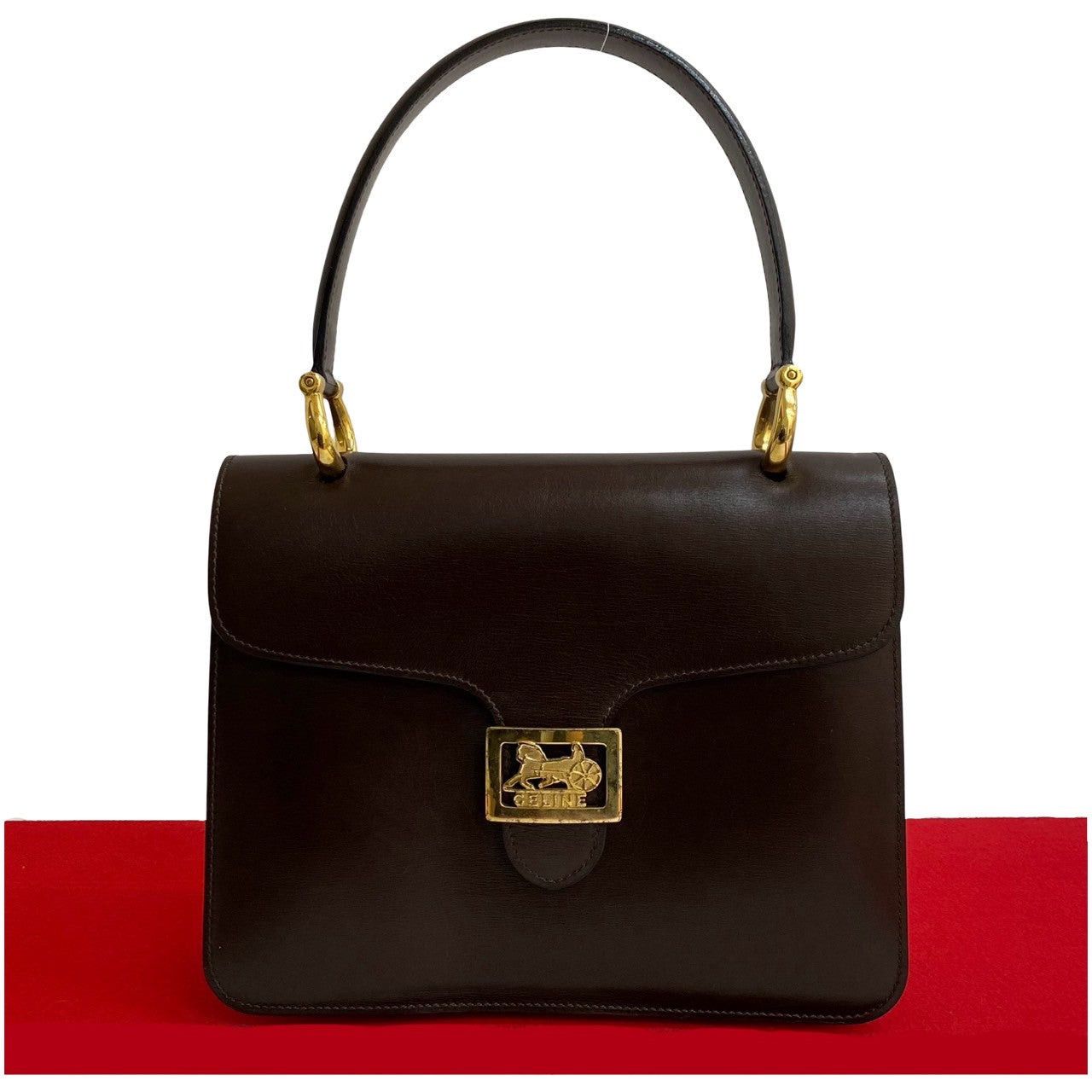 Celine Celine Handbag Brown Leather Size ONE SIZE - 1 Thumbnail