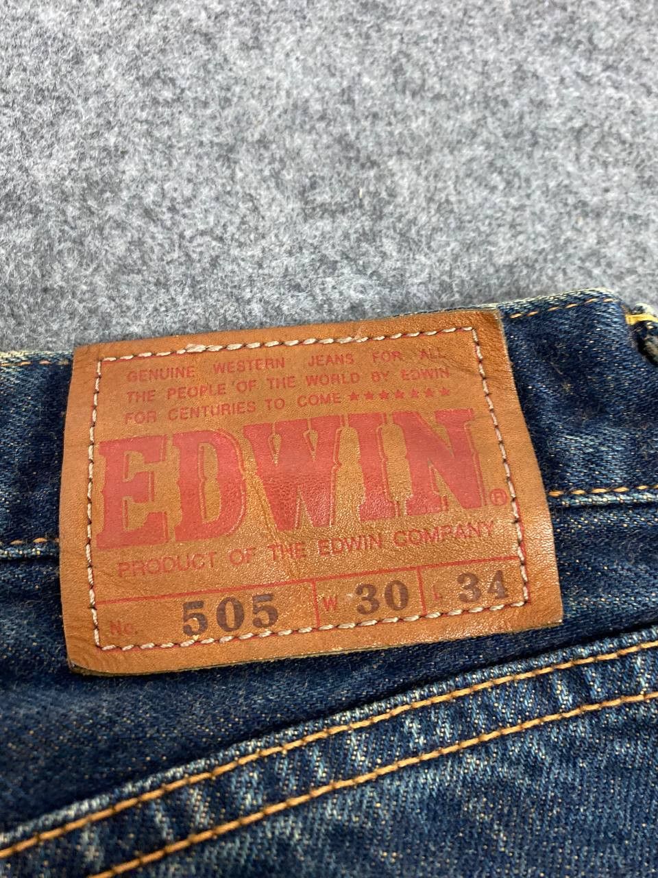 Edwin vintage edwin 505 rusty selvedge denim nice design Size US 31 - 5 Thumbnail