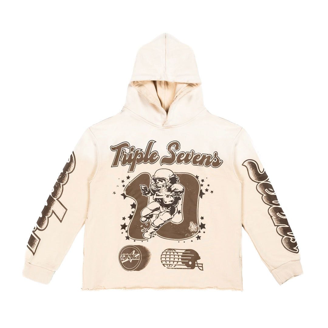 All Star Hoodie Brown Cream
