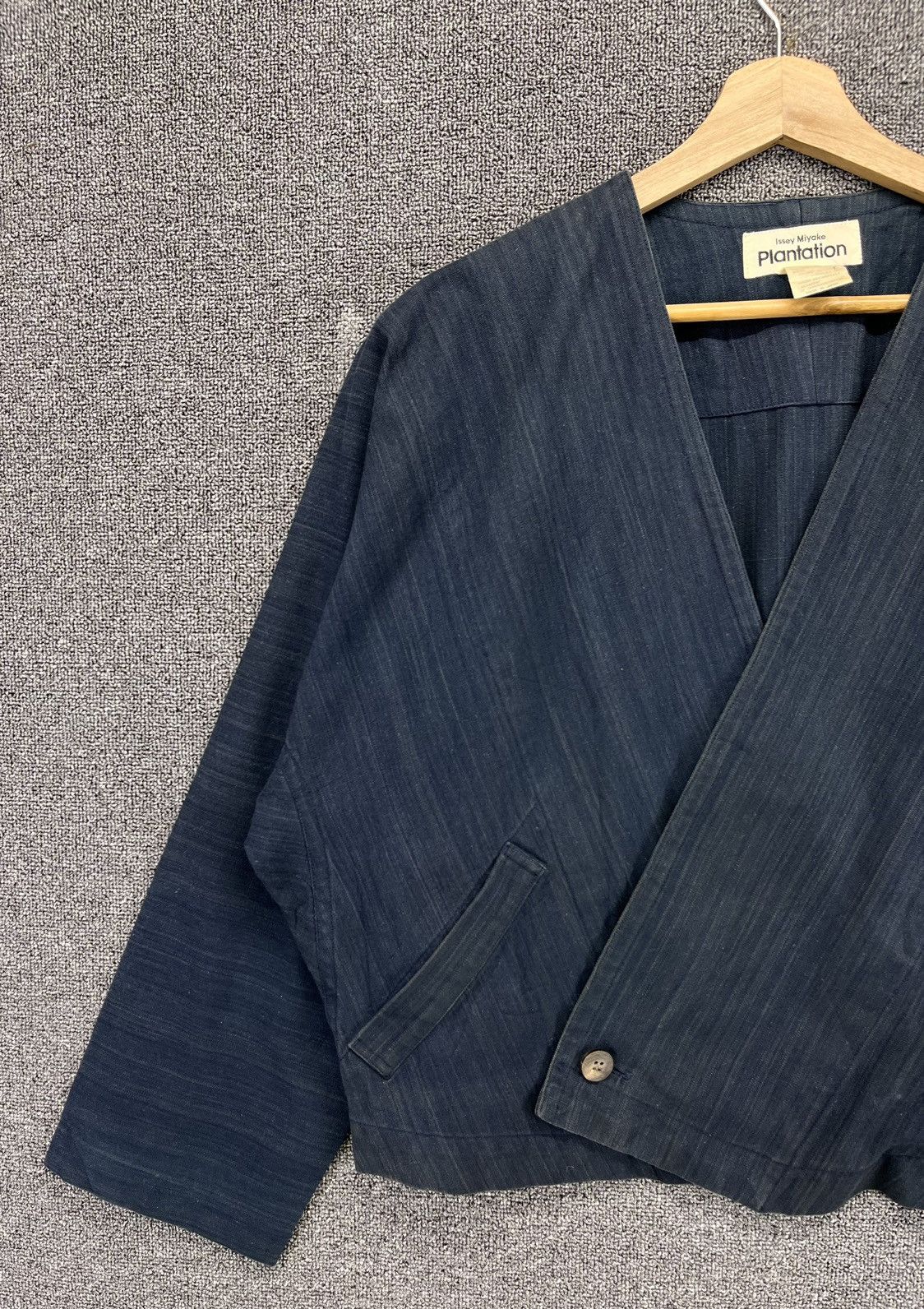 Issey Miyake Vintage Issey Miyake Plantation Cardigan Rare Denim Jacket Size M / US 6-8 / IT 42-44 - 3 Thumbnail