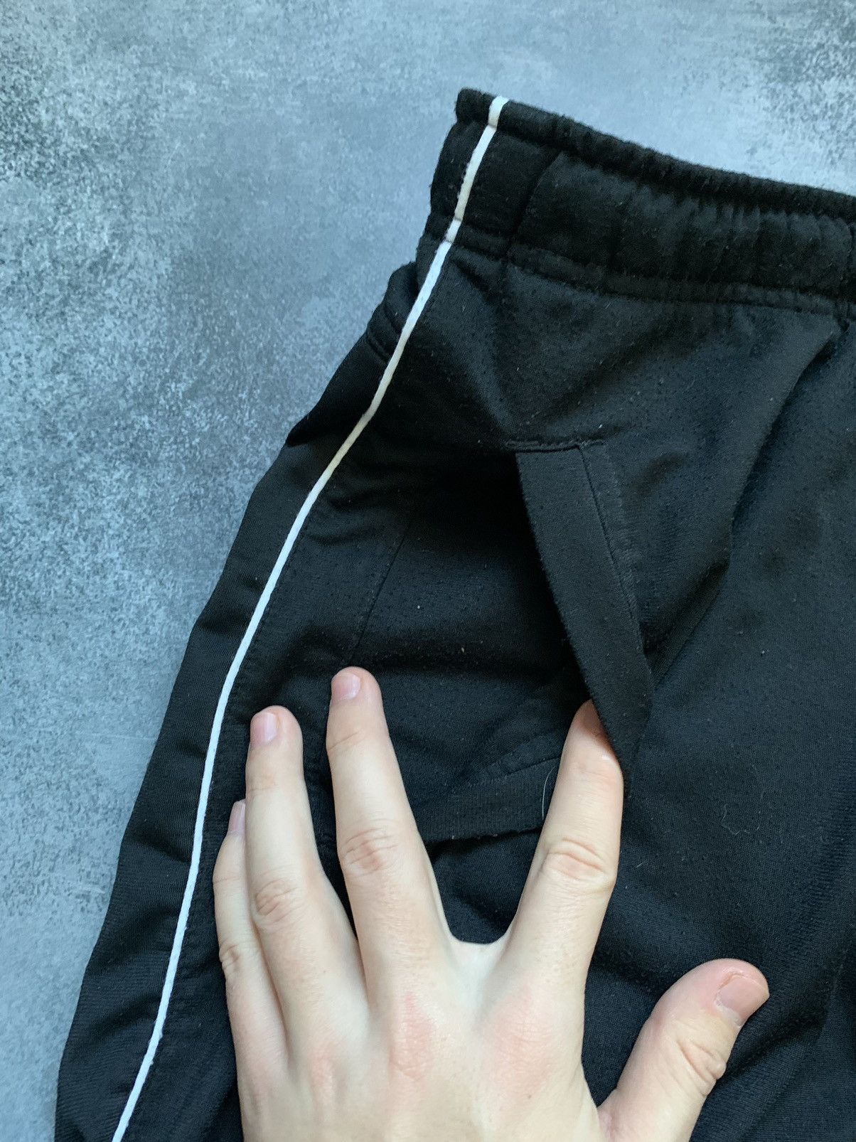 Nike × Vintage Vintage Nike Track Pants Drill Y2K style Swoosh Size US 33 - 5 Thumbnail