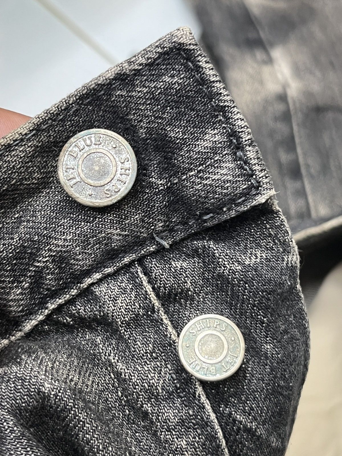 Ships Jet Blue × Vintage 🔥🔥🔥ARCHIVE SHIPS JET BLUE DISTRESSED SELVEDGE DENIM Size US 30 / EU 46 - 19 Thumbnail