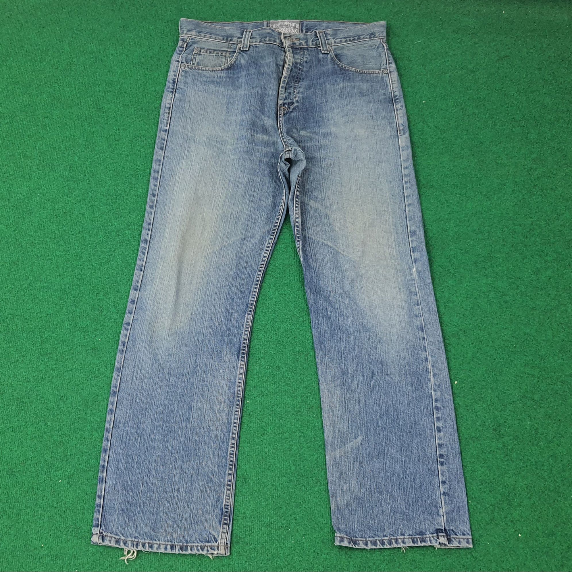 Stussy Vintage Stussy Authentic Workgear Custom Logo Jeans C228N11 Size US 35 - 6 Thumbnail