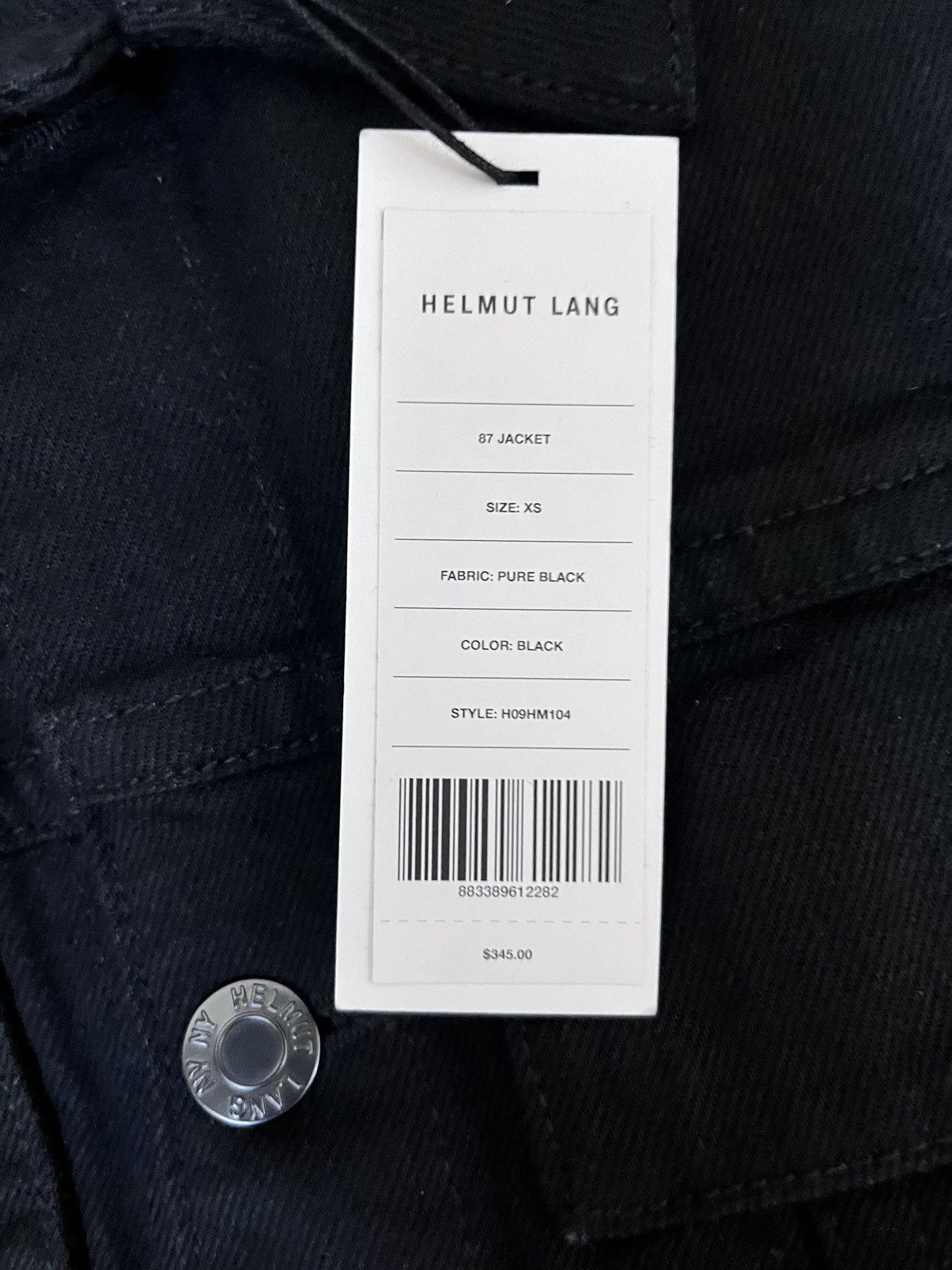 Helmut Lang 87 Jacket - Pure Black