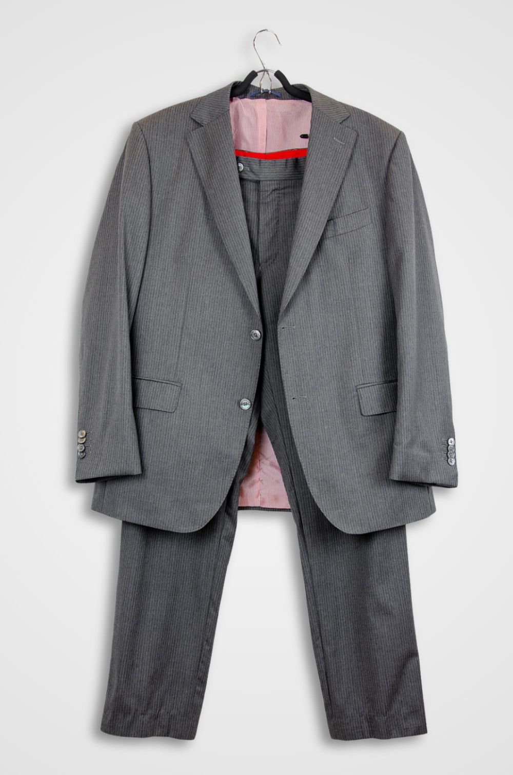 Suitsupply Suitsupply ACORfato Wool Pinstripe Suit 44R EU54 Size 44R - 1 Thumbnail