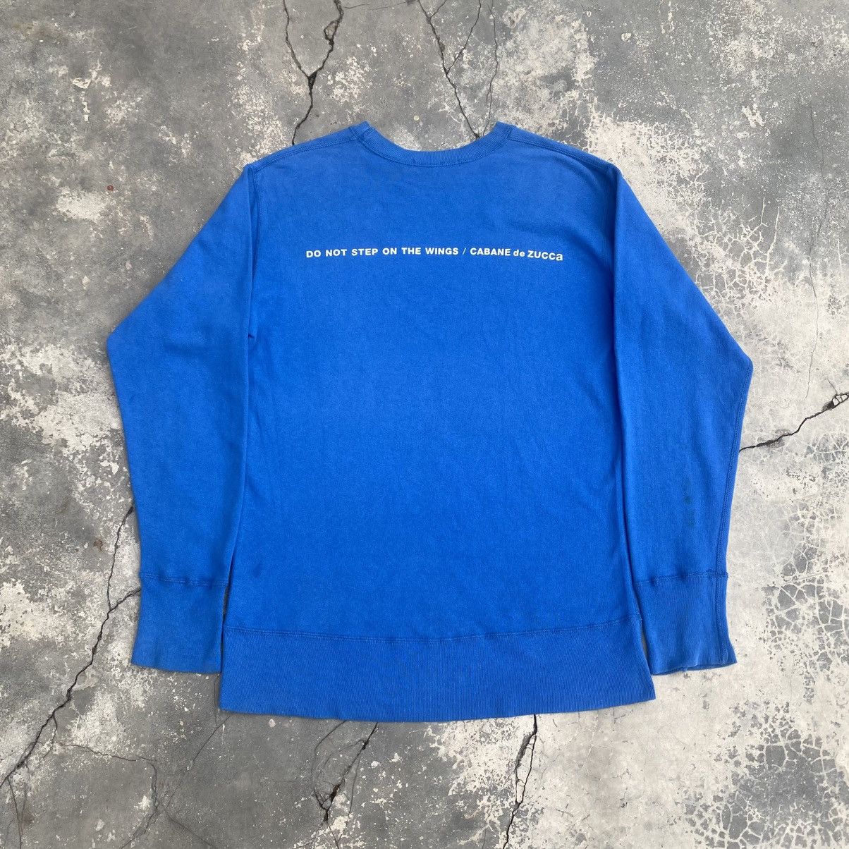 CABANE de ZUCCa DO NOT STEP ON THE WING Vintage Sweatshirt Size US M / EU 48-50 / 2 - 1 Thumbnail