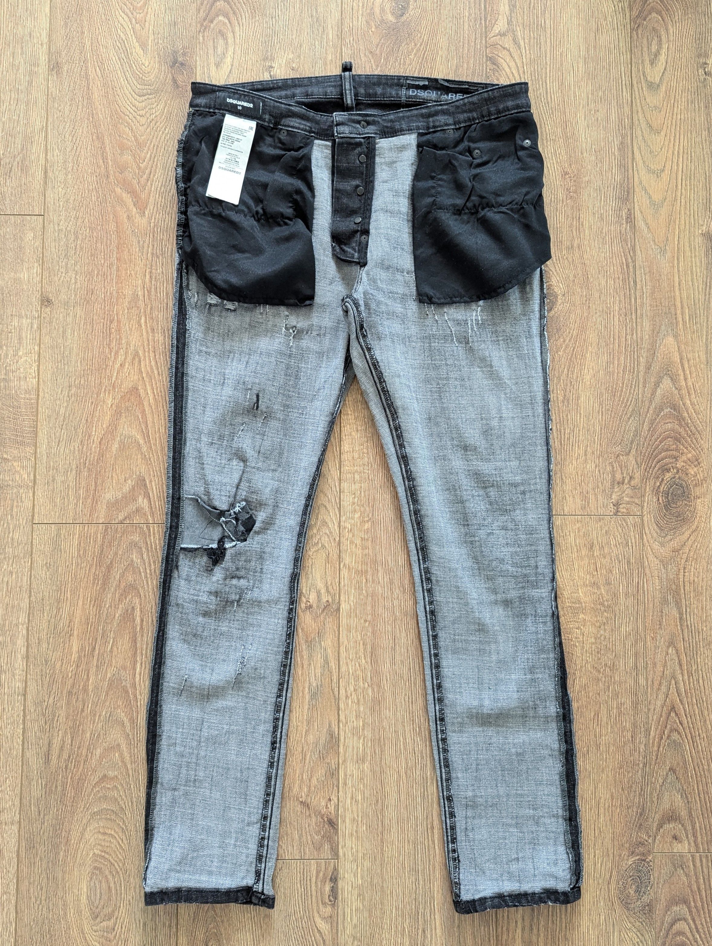 Dsquared2 Dsquared2 Tidy Biker Jean Black Men's Pants Luxury Brand Size US 34 / EU 50 - 13 Thumbnail