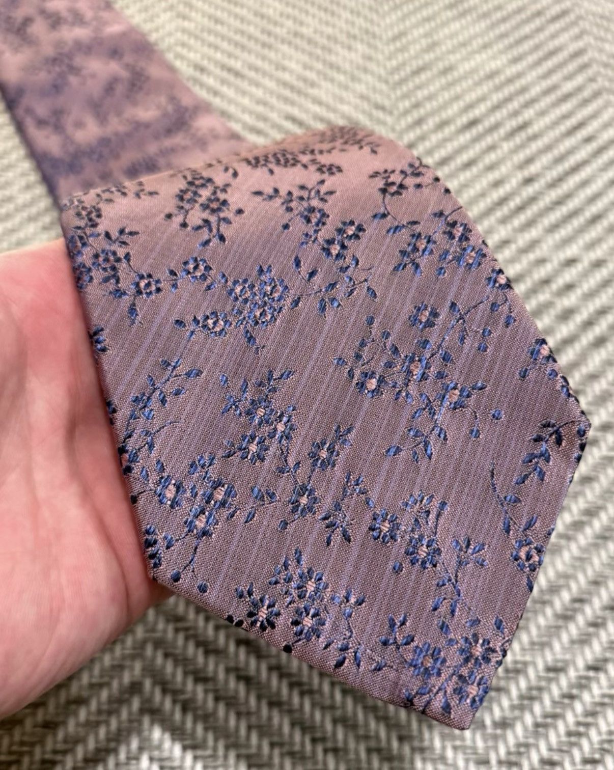 Jean Paul Gaultier Jean Paul Gaultier Light Purple Floral Vine Tie K24 Size ONE SIZE - 5 Thumbnail
