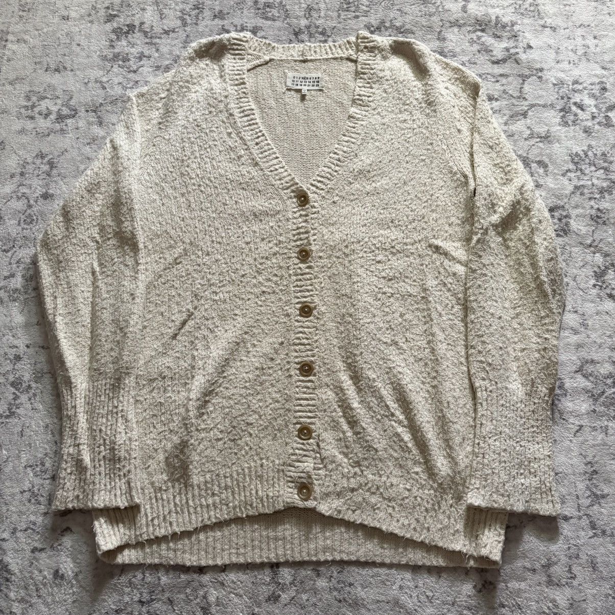 Maison Margiela Maison Margiela Knit Cardigan Sweater Cream Size US XL / EU 56 / 4 - 1 Thumbnail