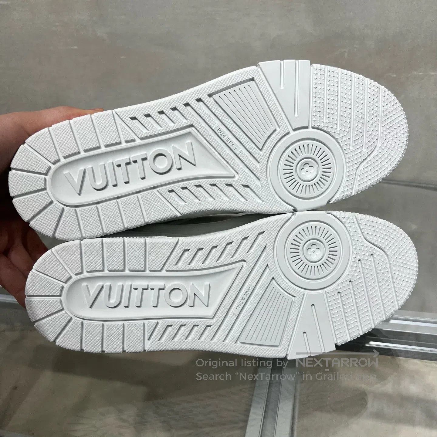 Louis Vuitton Louis Vuitton Trainer White Dark Pattern Full Print shoes Size US 8 / EU 41 - 7 Thumbnail