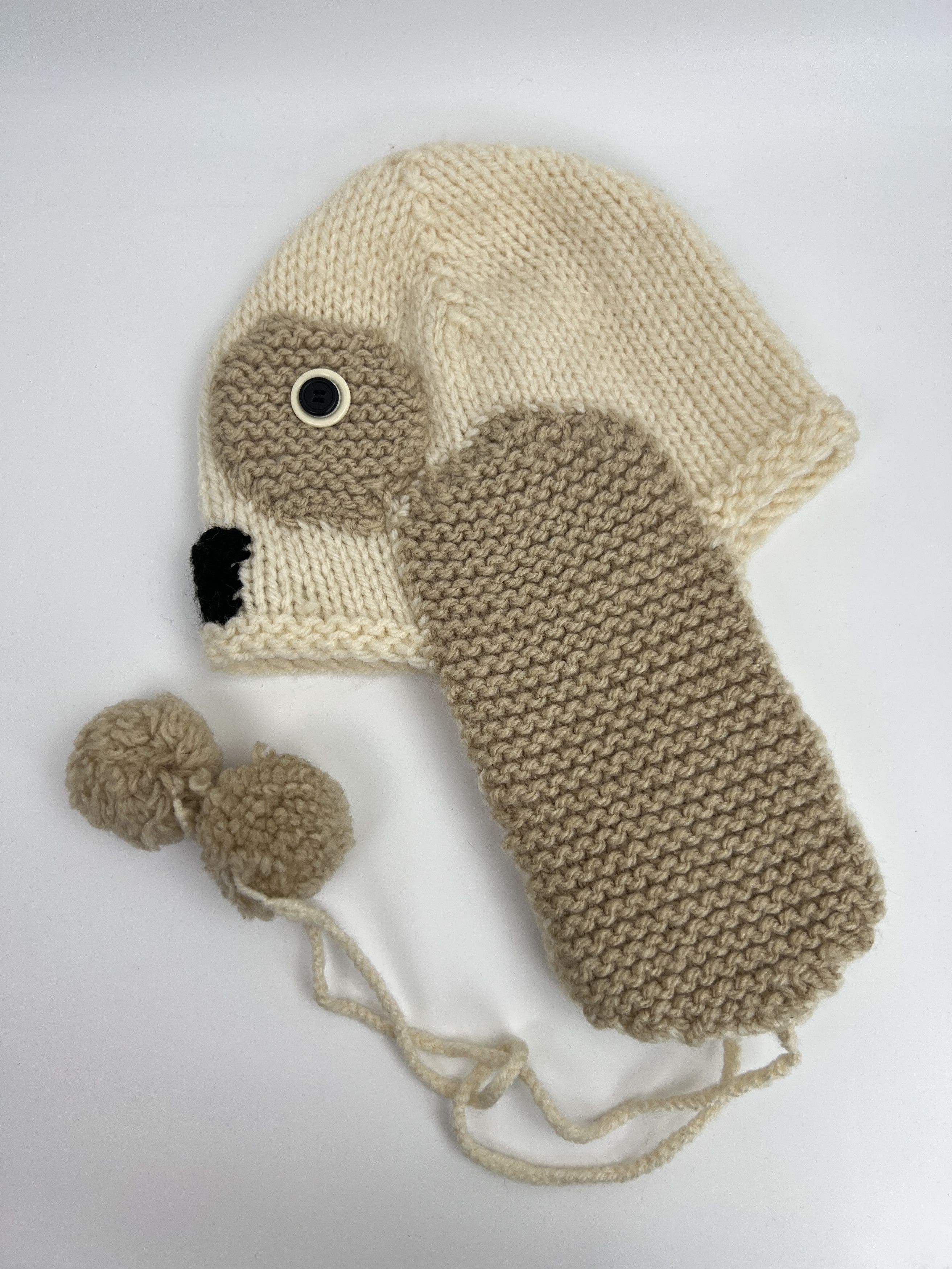 Vintage Gorpcore Knitted Hat Ski Snowboarding Style Floppy Ears Size ONE SIZE - 4 Thumbnail