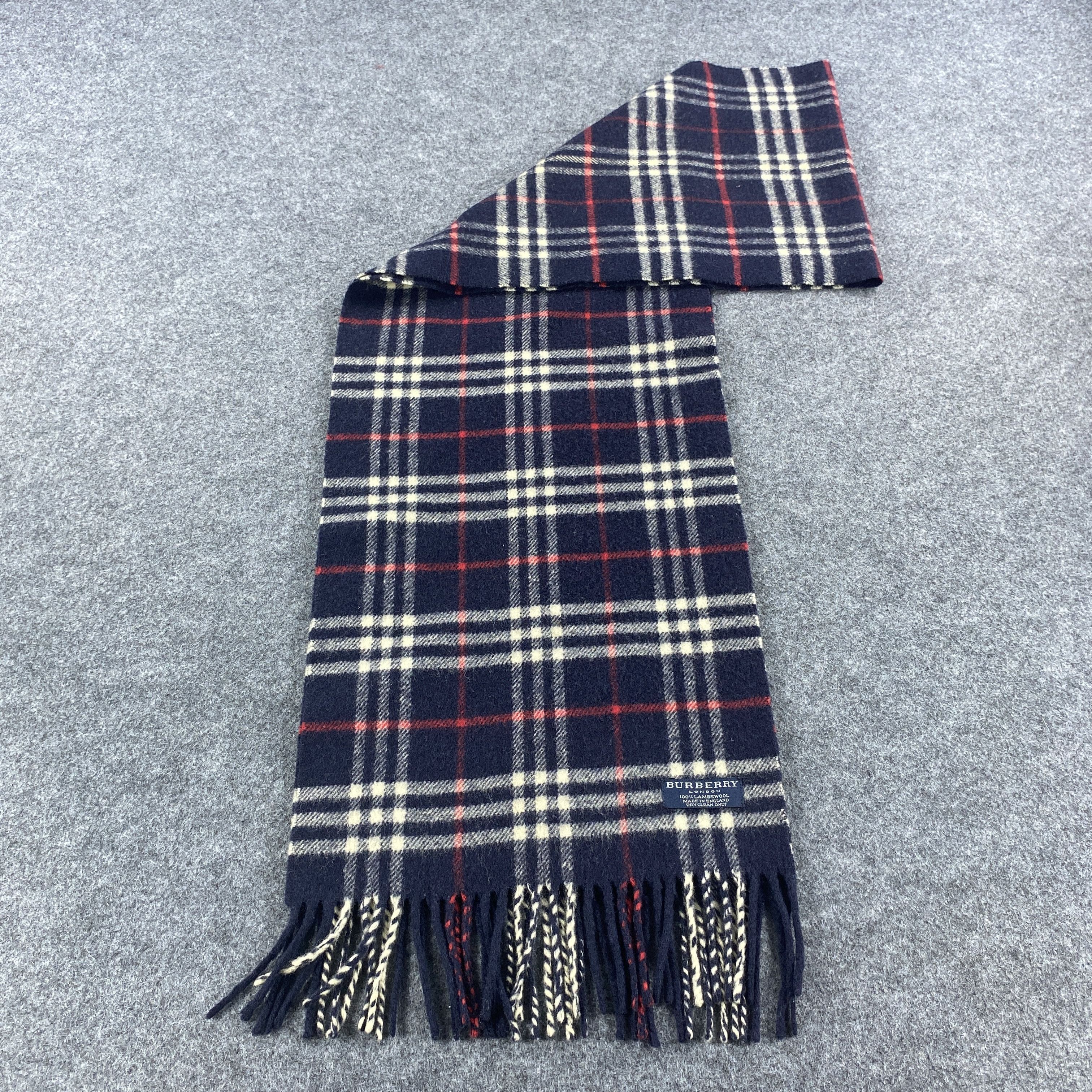 Burberry × Vintage GF10673 Burberry Scarf Neck Wear Muffler Nova Check Size ONE SIZE - 8 Thumbnail