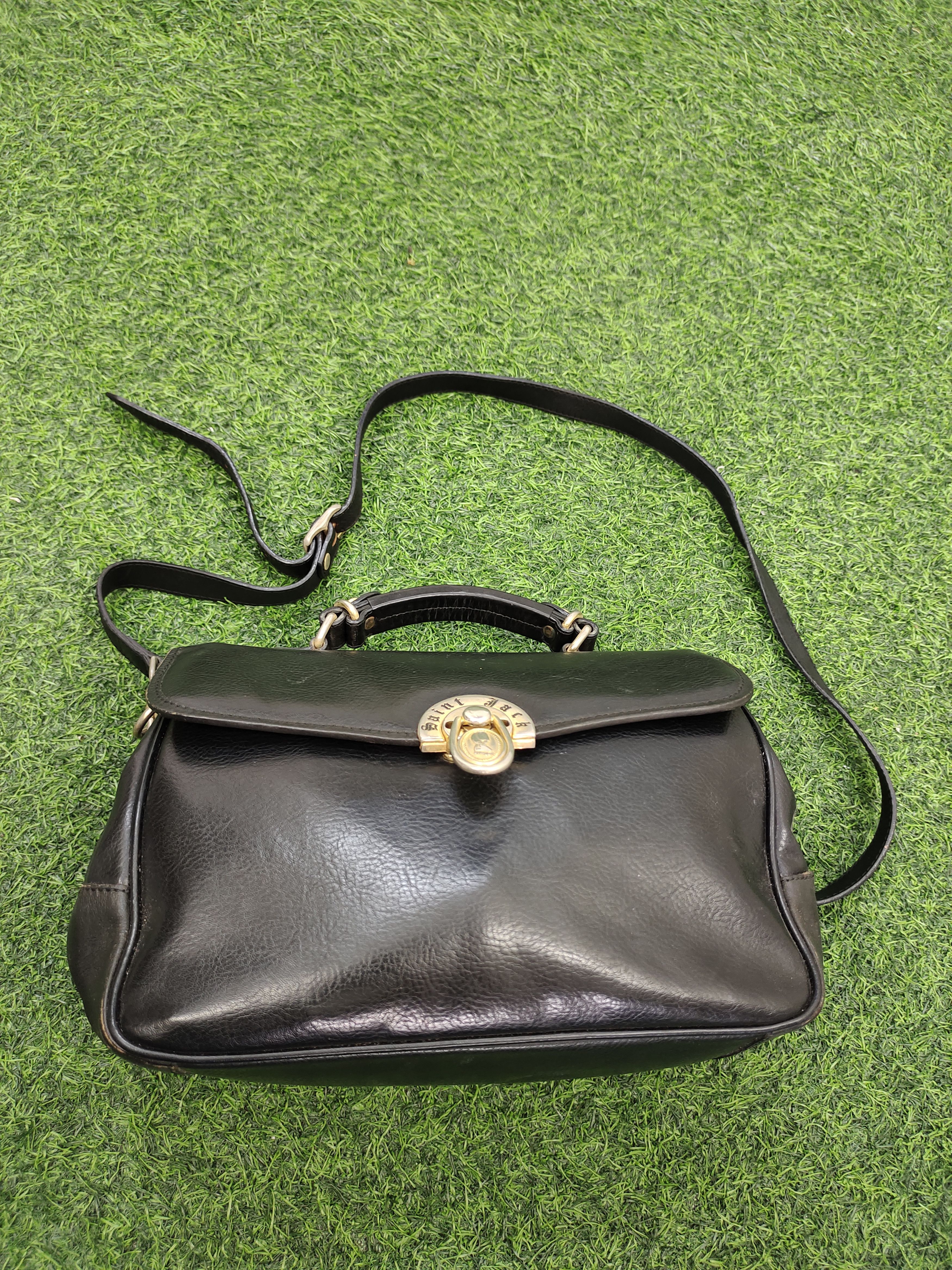 Hysteric Glamour Vintage 80s Saint Jack Patina Leather Shoulder Bag Size ONE SIZE - 4 Thumbnail