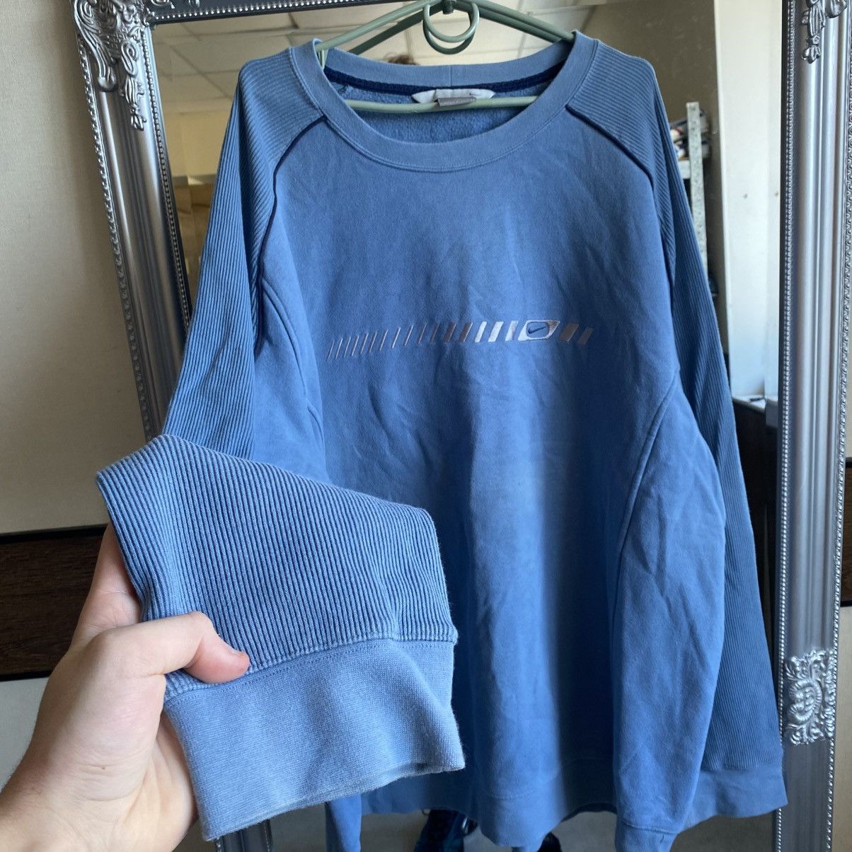 Nike Vintage Y2K Nike Sweatshirt Embroidered Swoosh Size US XXL / EU 58 / 5 - 3 Thumbnail