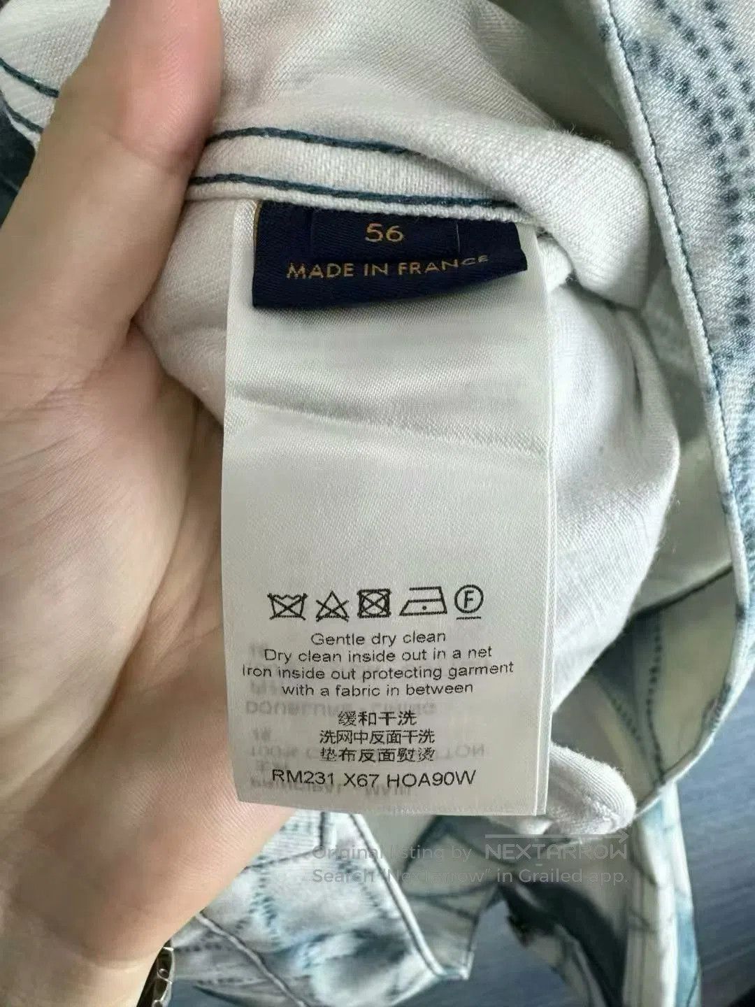 Louis Vuitton louis vuitton blue and white denim jacket. Size US XXL / EU 58 / 5 - 4 Thumbnail