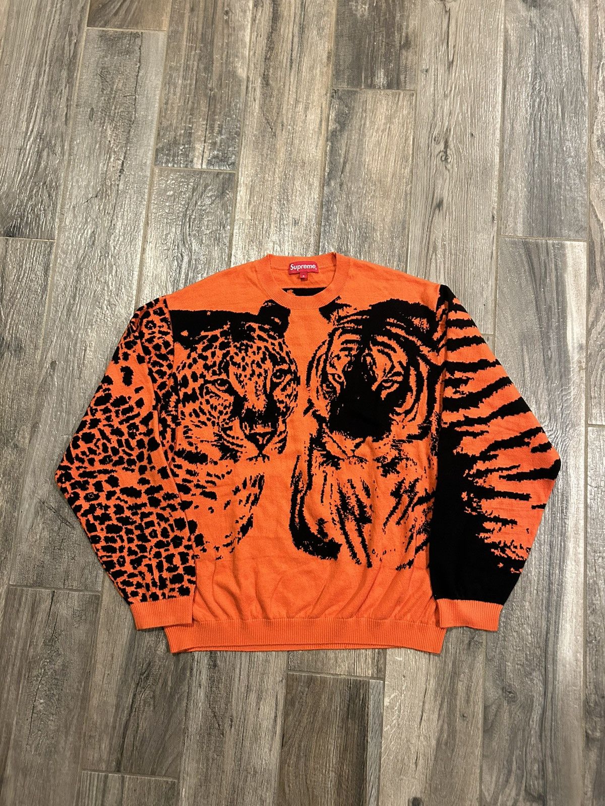 Supreme Supreme 2023 Big Cats Jacquard L/S Top | Grailed