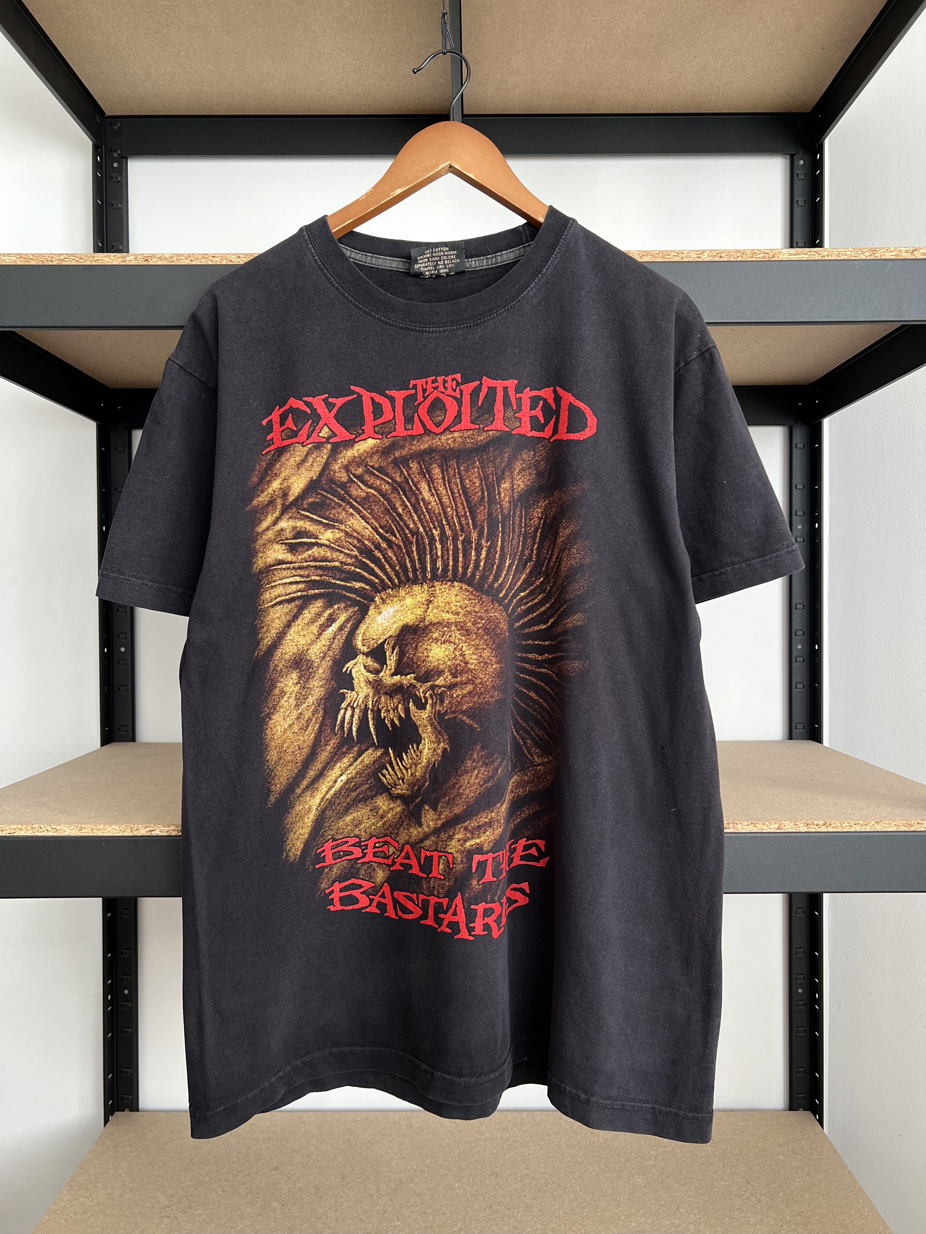 Band Tees Vintage 90s The Exploited Beat The Bastards Punk Rock Tee Size US XL / EU 56 / 4 - 1 Thumbnail
