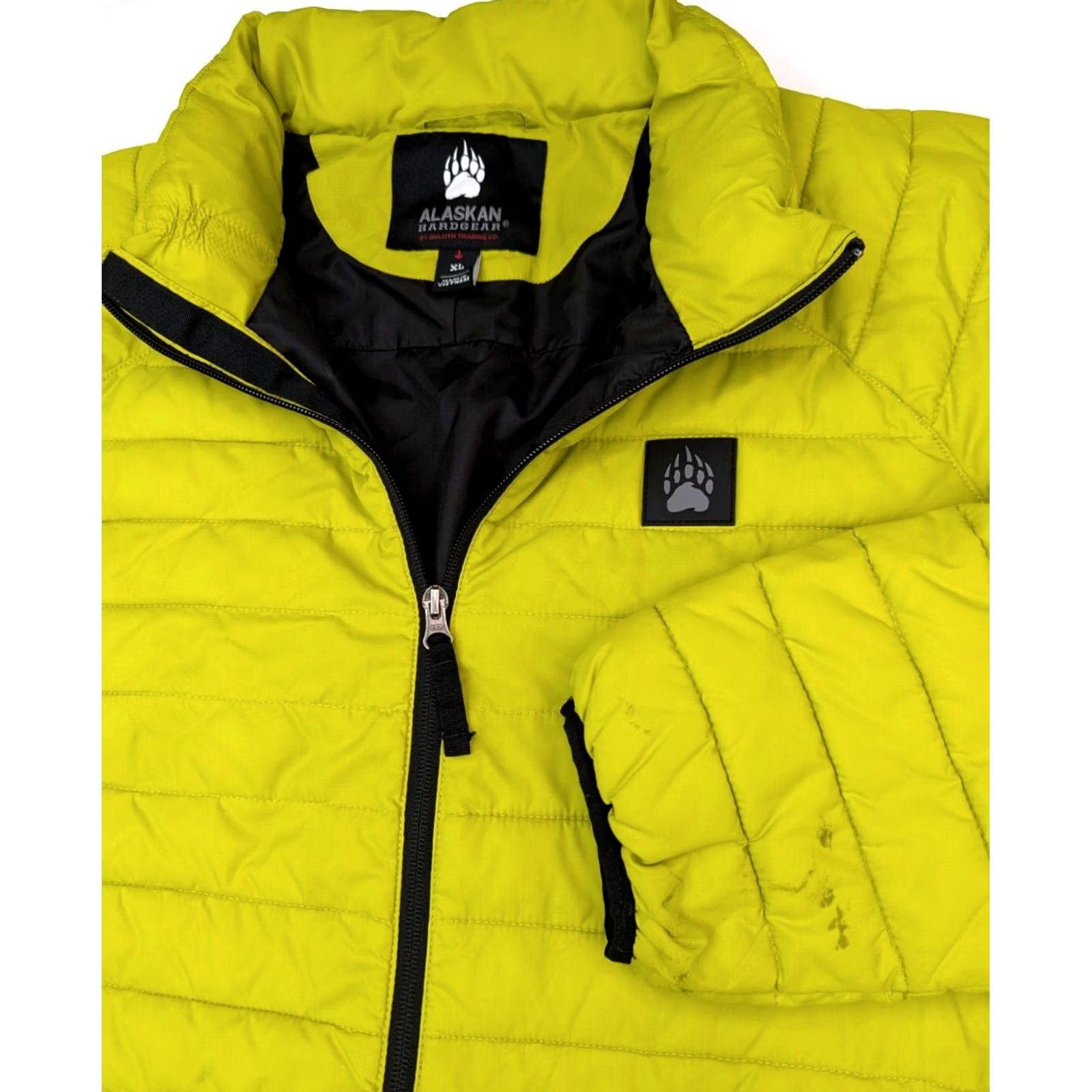 Etro Duluth Alaskan Hardgear Puffer Jacket Men XL Zip Yellow Retro Linen? Size US XL / EU 56 / 4 - 2 Thumbnail