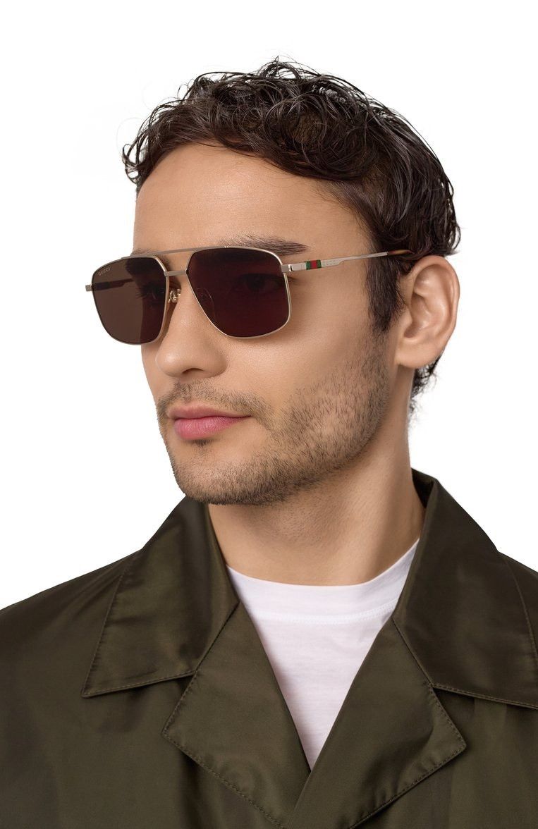 Gucci Gucci Men NAVIGATOR Sunglasses Aviator GG1676S 002 BRAND NEW Size ONE SIZE - 13 Thumbnail