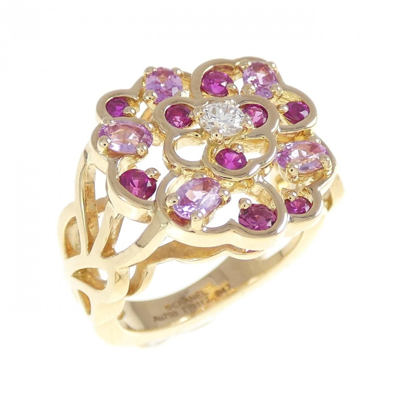Chanel Chanel Chanel Camelia Gold Ring Precious Metal Ring DUTY FREE for USA Size ONE SIZE - 1 Thumbnail
