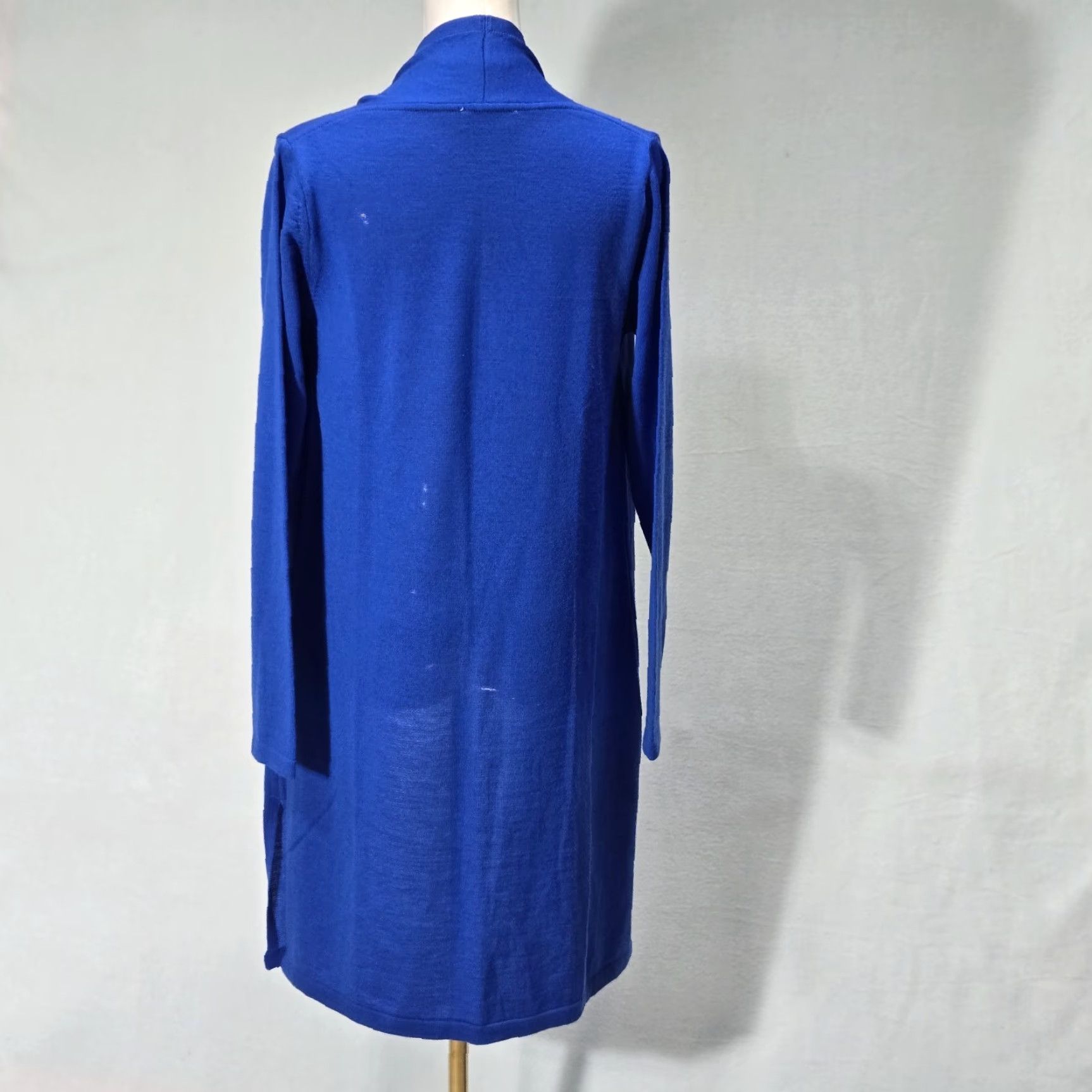 Vintage Kettlewell Cardigan Womens Long Sleeve Blue Wool Size S Open Front Size S / US 4 / IT 40 - 4 Thumbnail