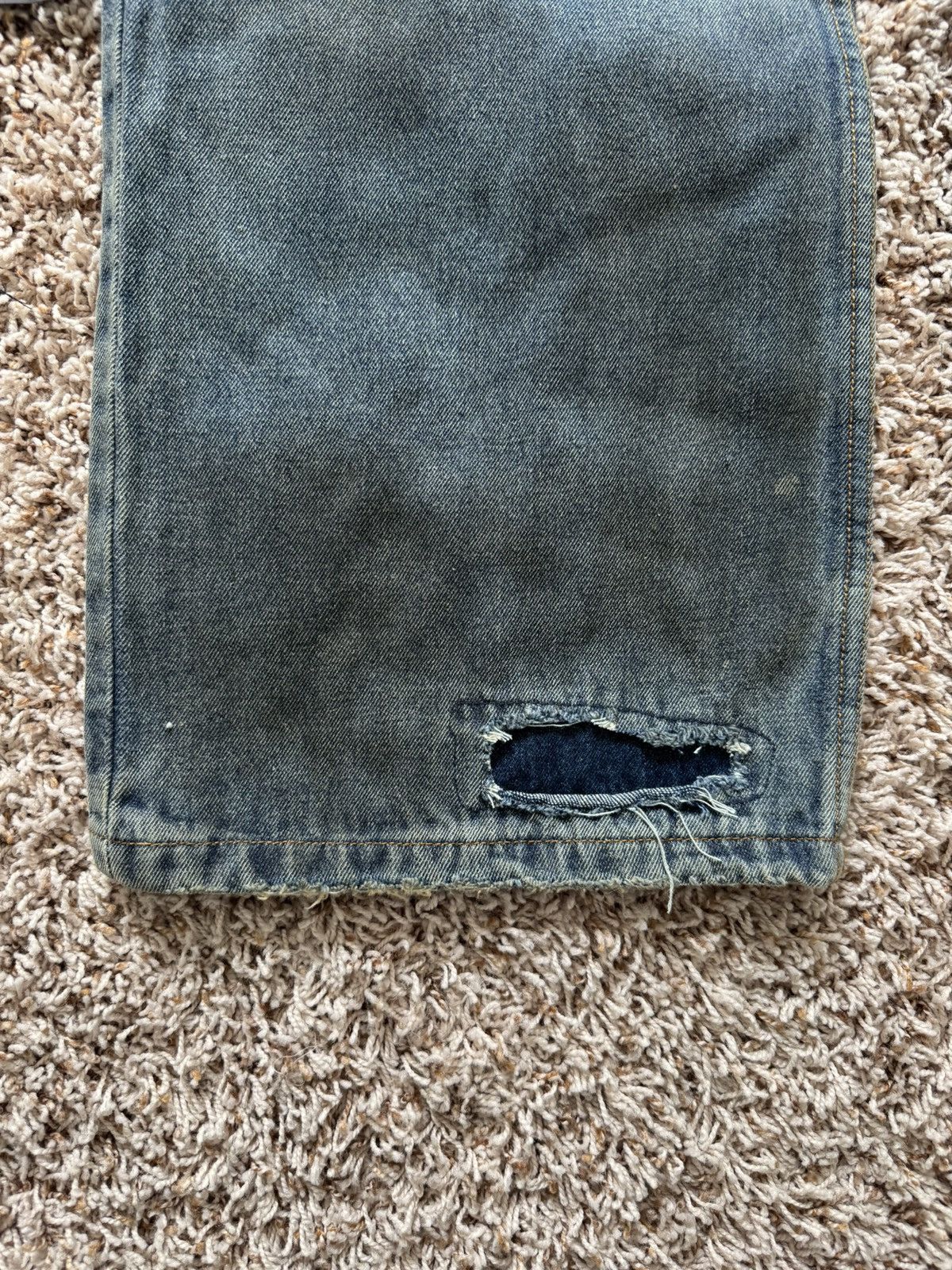 Vale Vale Forever Blue Denim Glitch Jeans Distressed Valley Size US 30 / EU 46 - 5 Thumbnail