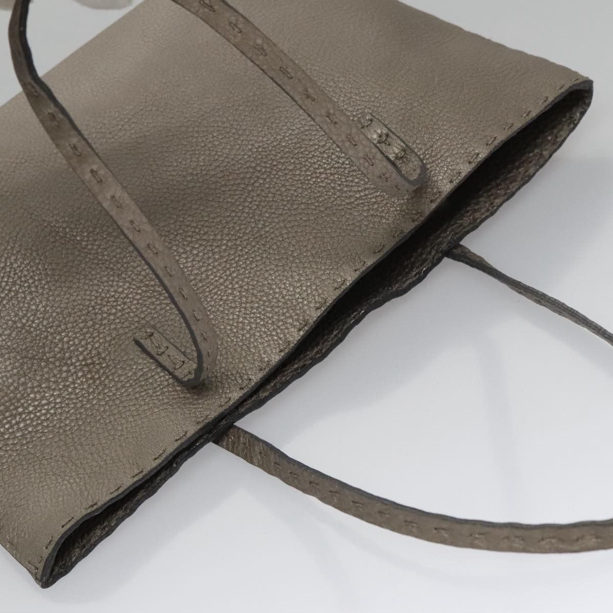 Fendi FENDI Celeria Hand Bag Leather Silver Size ONE SIZE - 6 Thumbnail