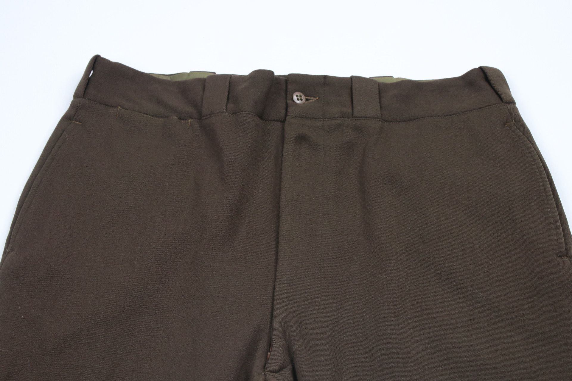 Vintage Vintage 50s Military Wool Blend Wide Leg Pants Trousers Size US 36 / EU 52 - 2 Thumbnail