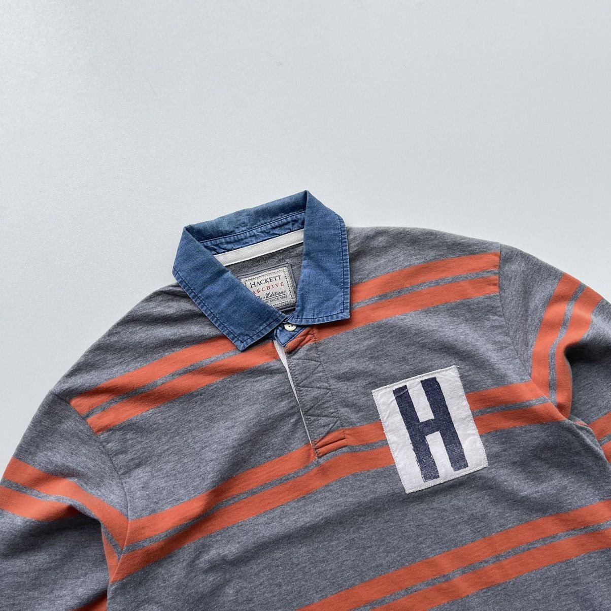 Hackett Hackett London Archive Re-Editions Rugby Polo Long Sleeve Size US M / EU 48-50 / 2 - 2 Thumbnail