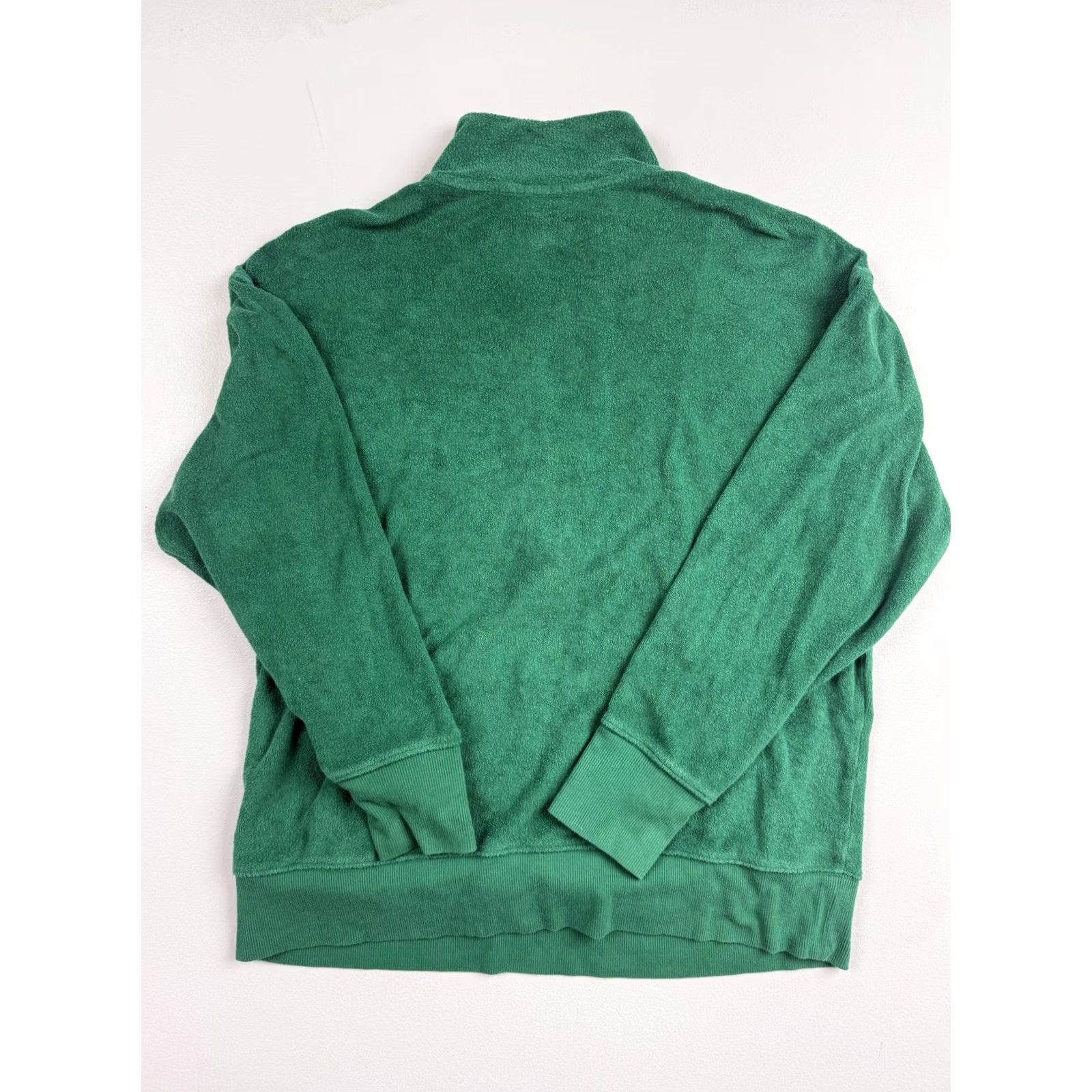 Vintage OFFLINE by Aerie Sweatshirt Womens M Green Terry 1/4 Zip Pockets Pullover Mock Neck Long Sleeve Bagged in Plastic Packaging Size M / US 6-8 / IT 42-44 - 2 Thumbnail