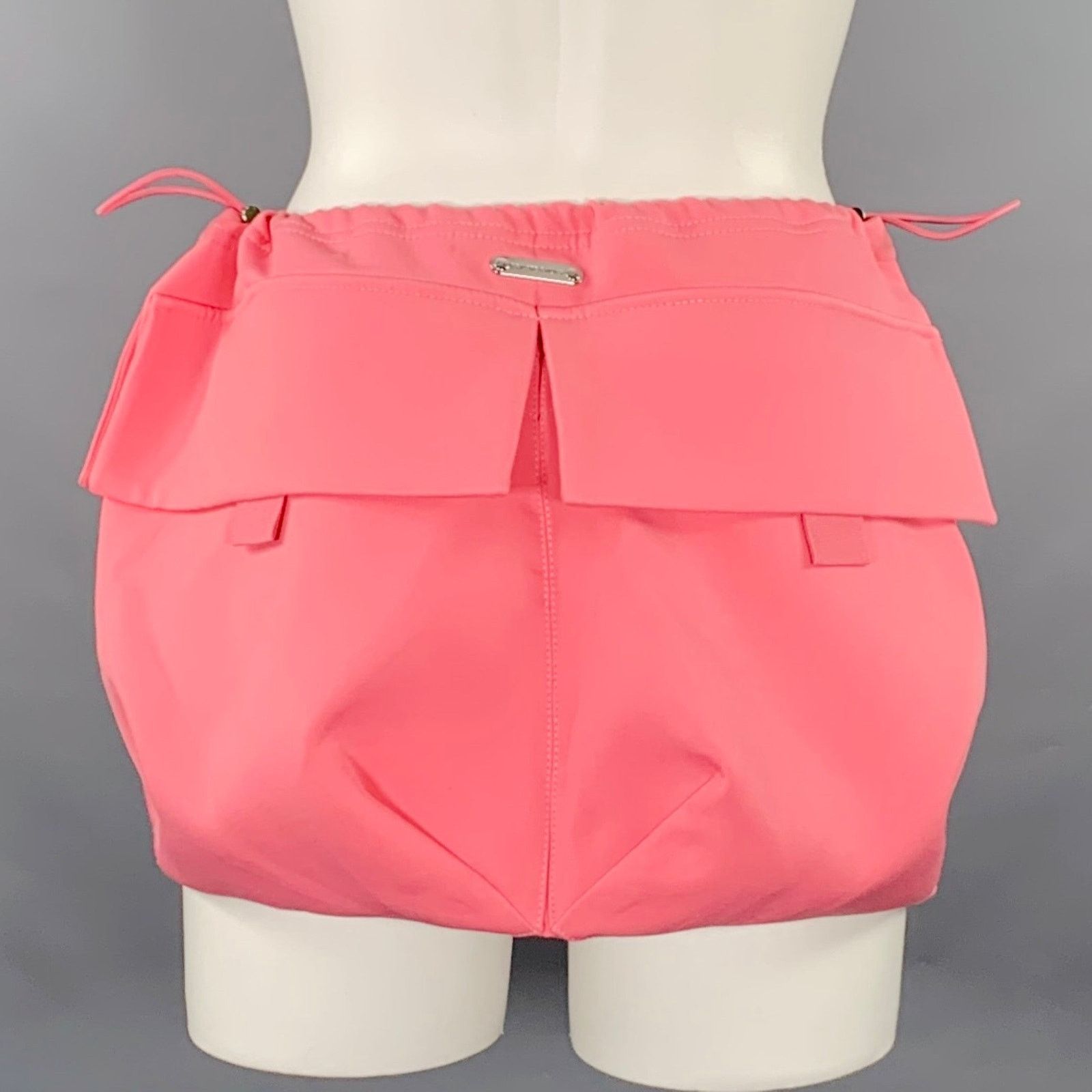 Other PRIVATE POLICY Size XS Pink Polyester Bubble Cargo Skirt Size 25" / US 0 / IT 36 - 3 Thumbnail