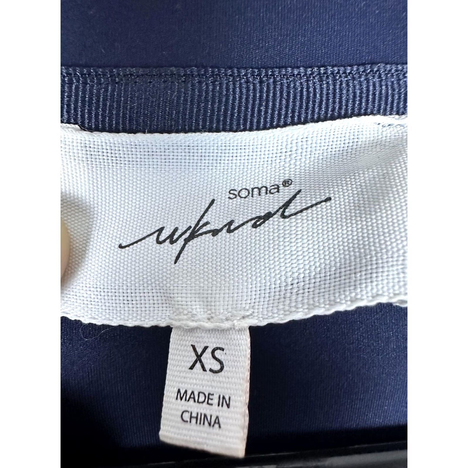 Vintage Soma Jacket Womens XS Lightweight Zip Up Bomber Casual Activewear Blue Size XS / US 0-2 / IT 36-38 - 6 Thumbnail