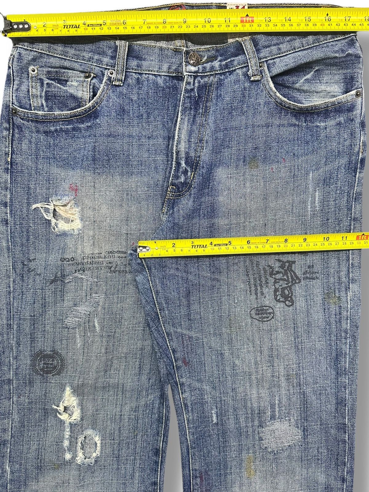 Abercrombie & Fitch Rare Drop 💥 Vintage Ezra Fitch Baggy Straight Jean LGB Style Size US 35 - 19 Thumbnail